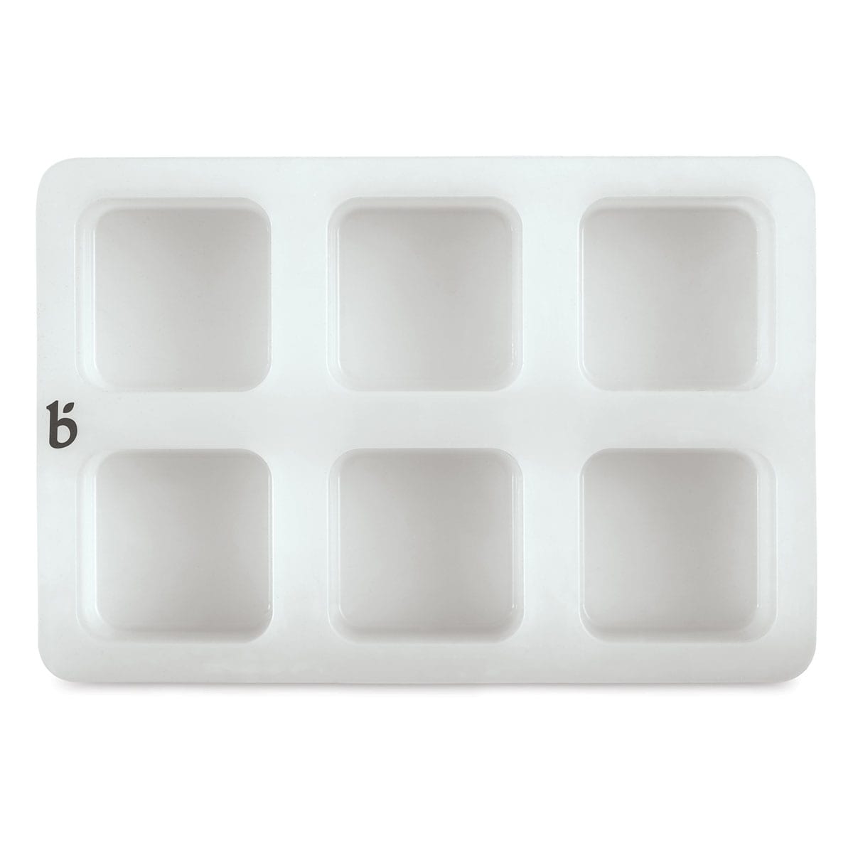 Bramble Berry Silicone Mold - Top view of 6 Square Silicone Mold
