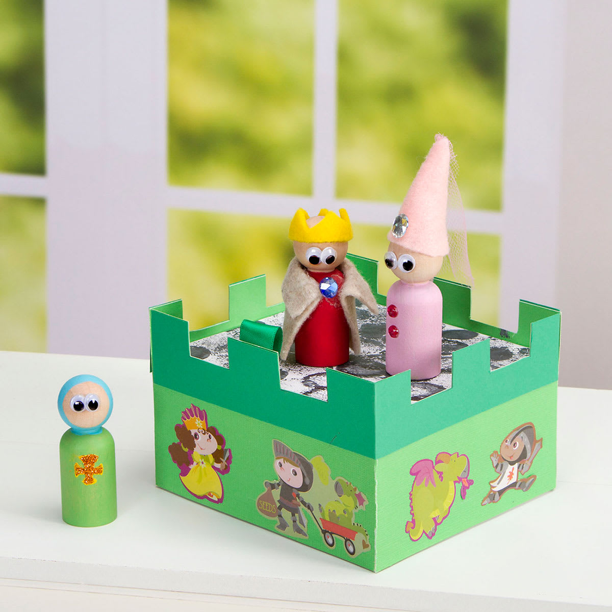 Darice Craft Box - Small Rectangle (Finished example)