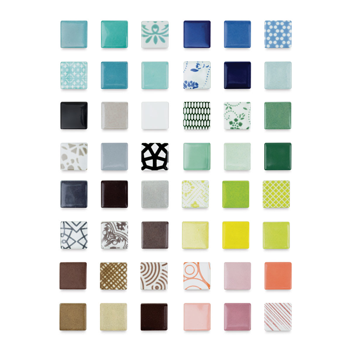 Mosaic Mercantile Patchwork Tiles - Mega Mix, 3 lb (Tile patterns shown)