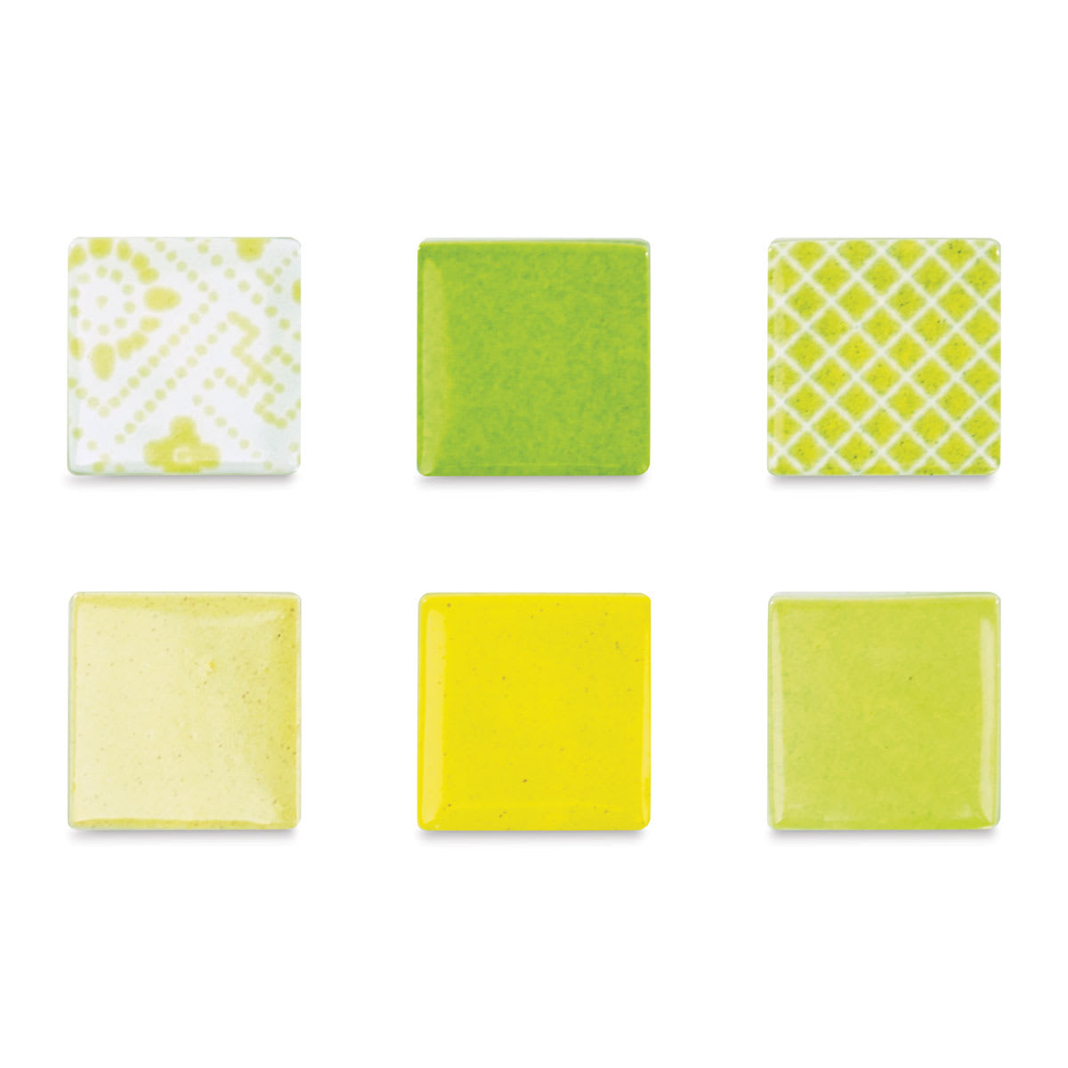 Mosaic Mercantile Patchwork Tiles - Lemon/Lime (Tile patterns shown)