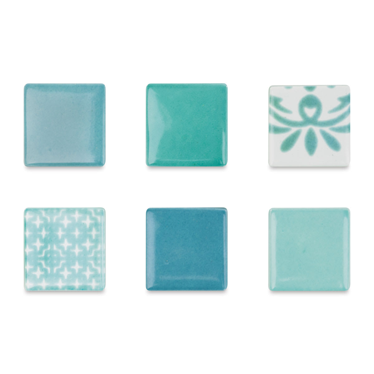 Mosaic Mercantile Patchwork Tiles - Light Blue/Teal (Tile patterns shown)