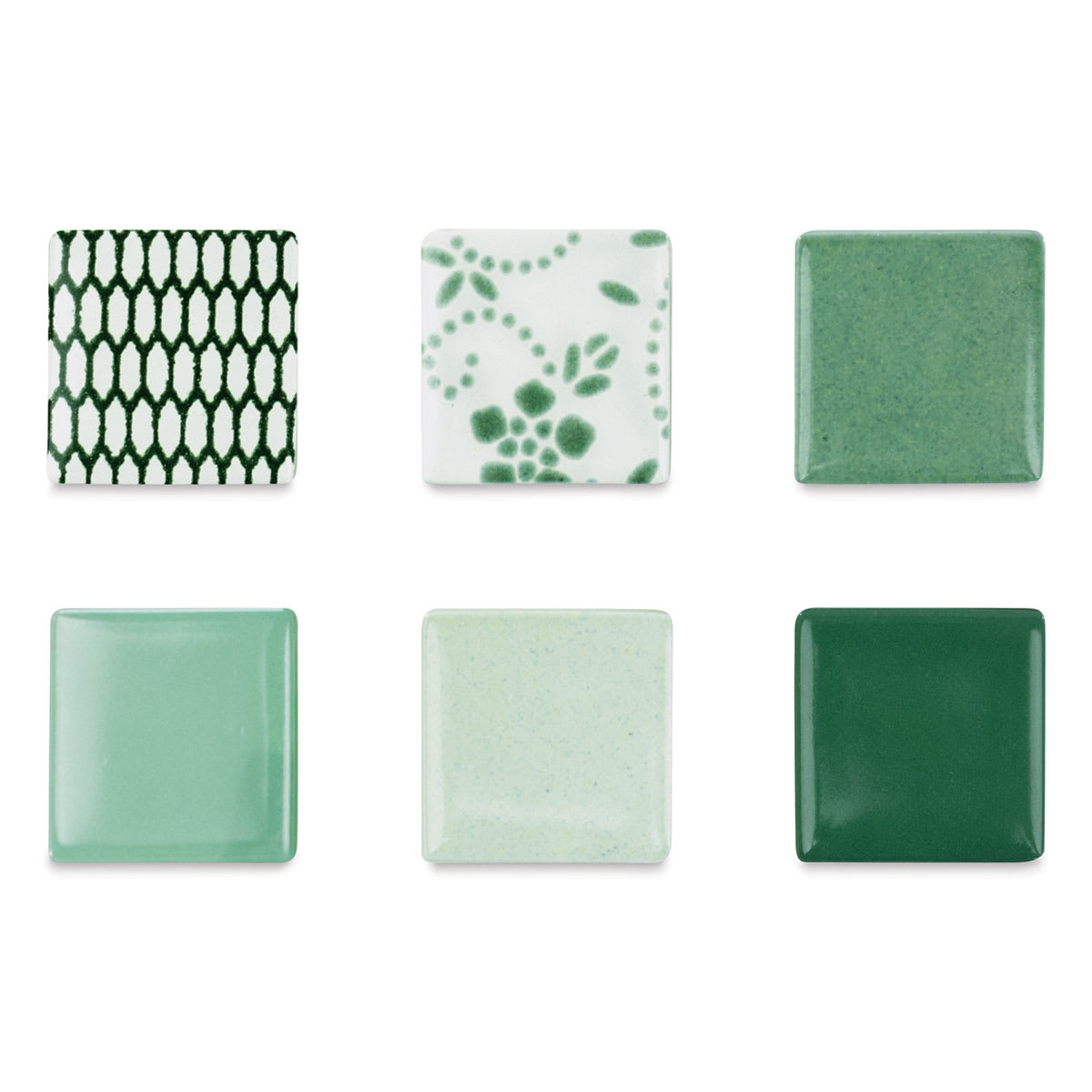 Mosaic Mercantile Patchwork Tiles - Grass/Mint Green (Tile patterns shown)