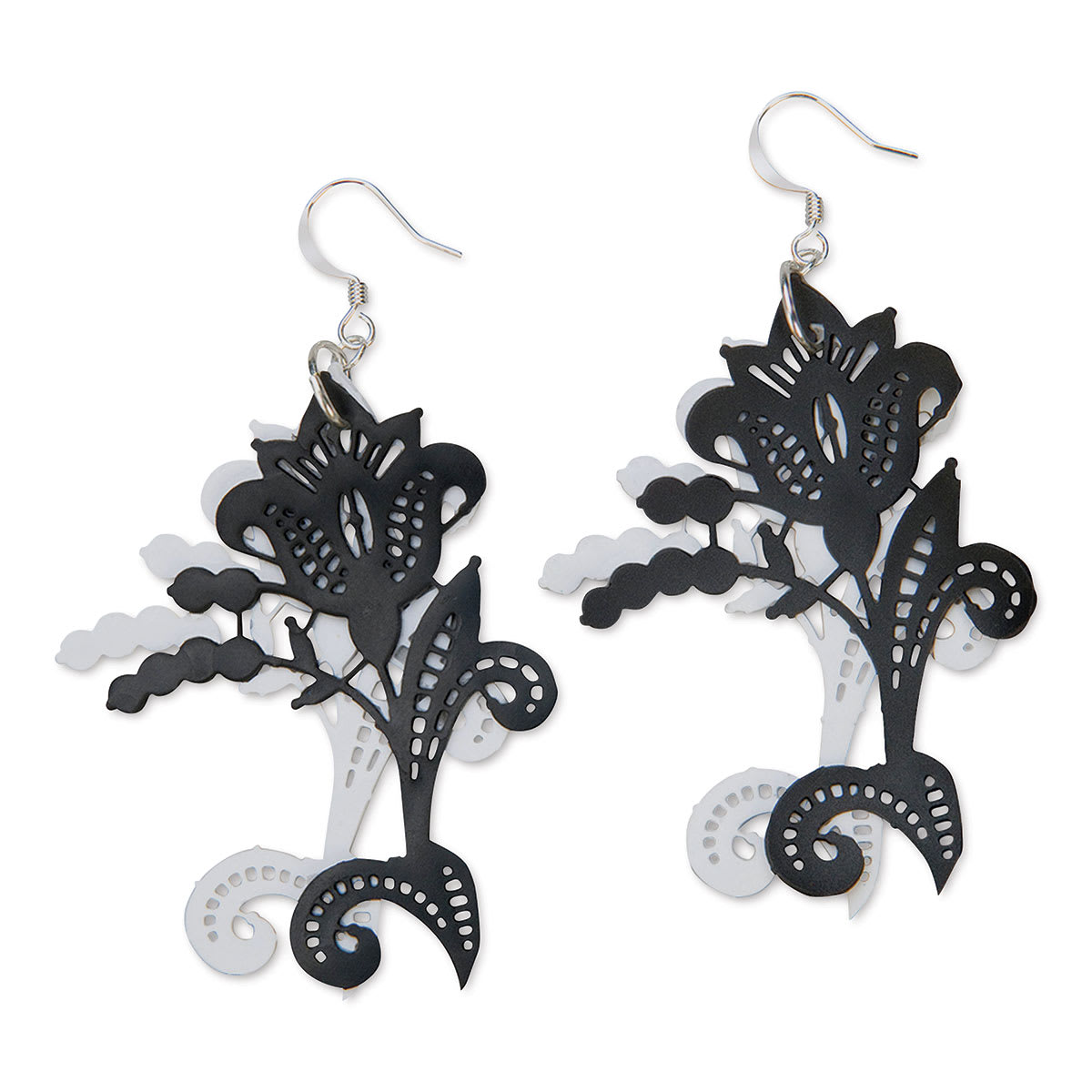Sculpey Oven Safe Lace Mold (earrings made from mold pattern)
