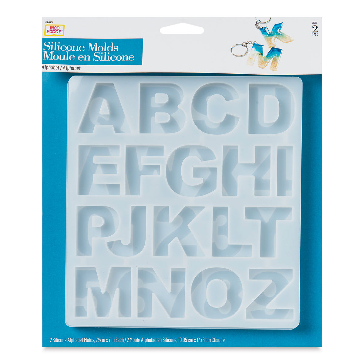 Mod Podge Alphabet Silicone Mold (in package)