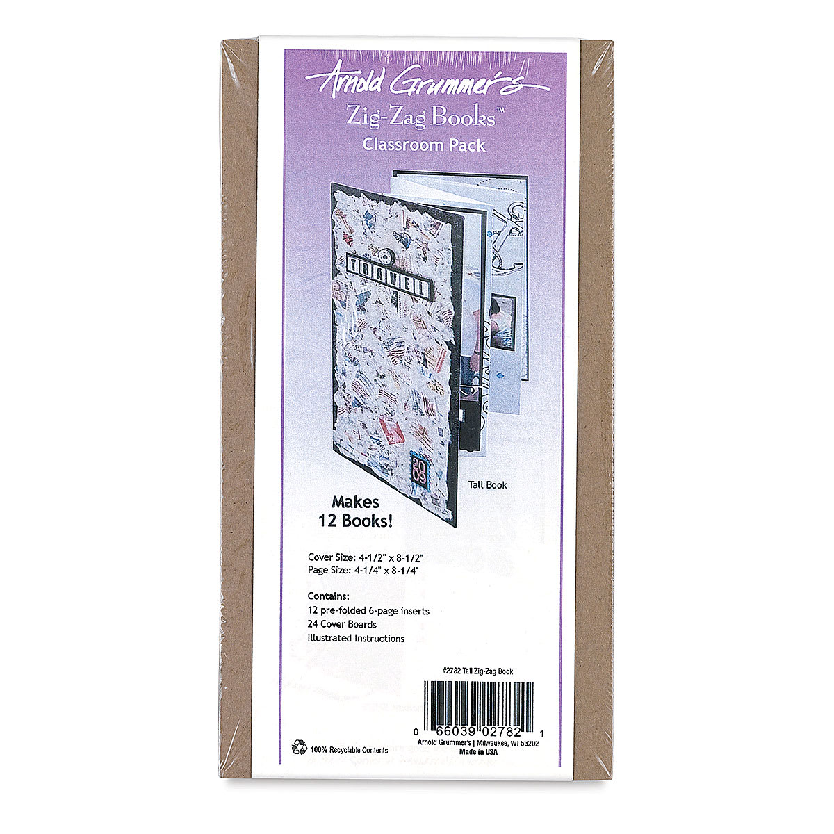 Arnold Grummer's Zig-Zag Book Classroom Pack - Front of package of Tall books 