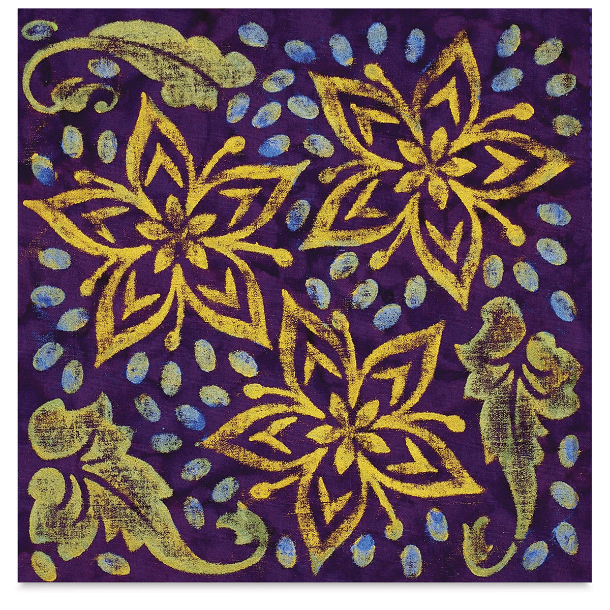 Cedar Canyon Rubbing Plates - Finished art using 1 Floral Fantasy design