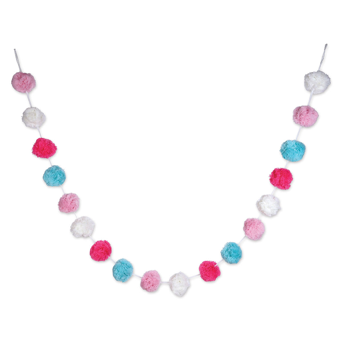  Darice Pom Pom Garland - Pastel, 6 ft