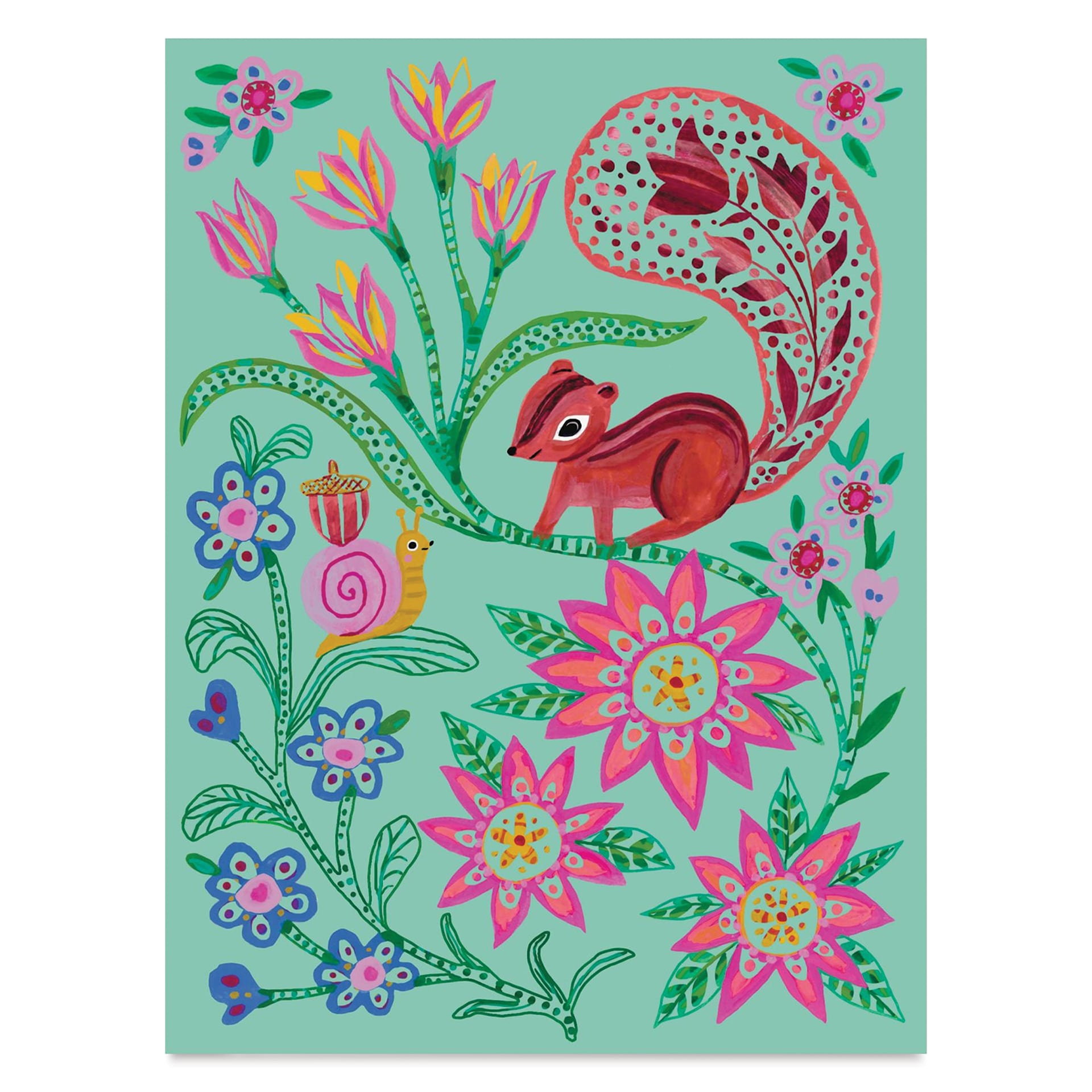 Djeco Petit Gift Scratch Board Kit - Encounters single finished board