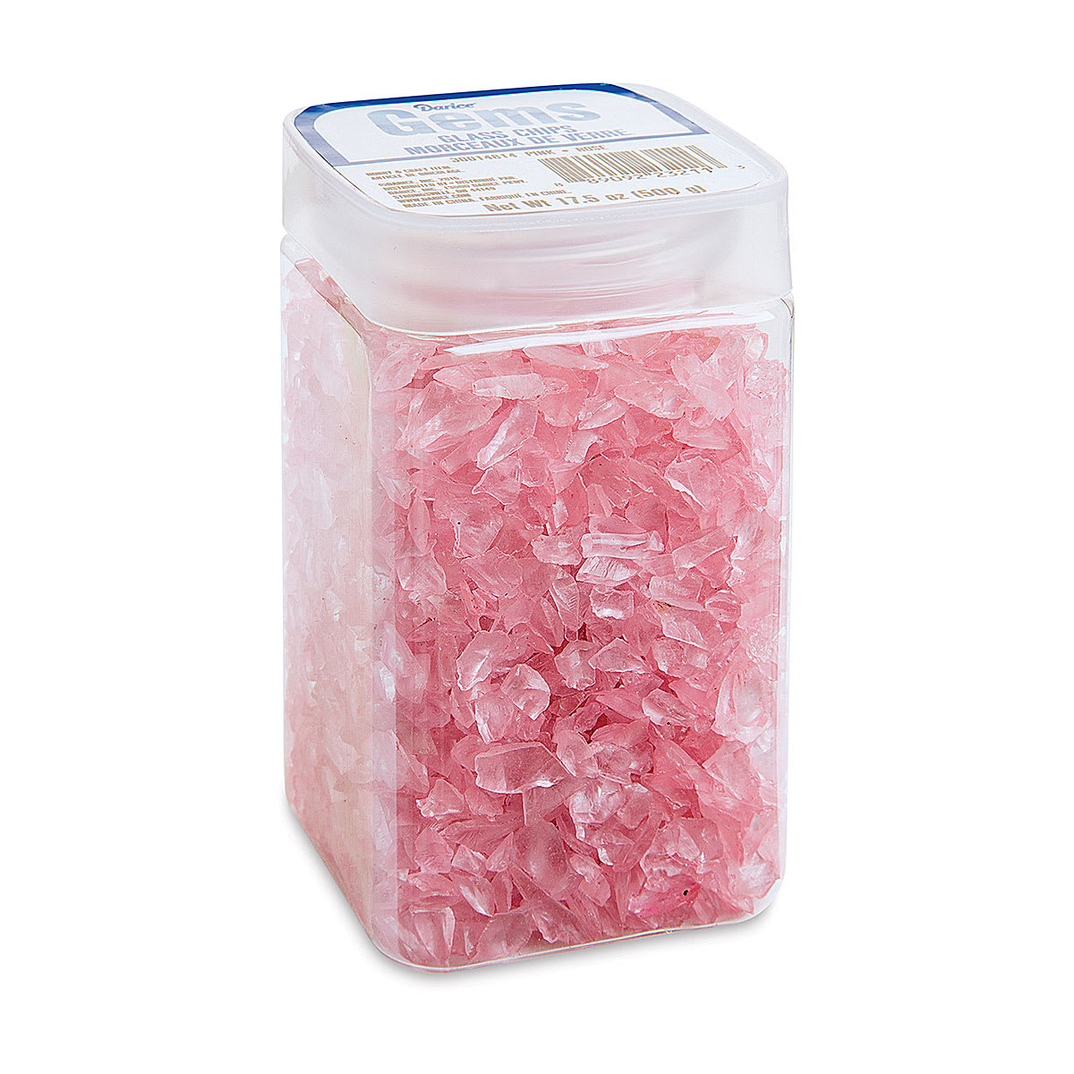 Darice Glass Chips - Pink, 500 g