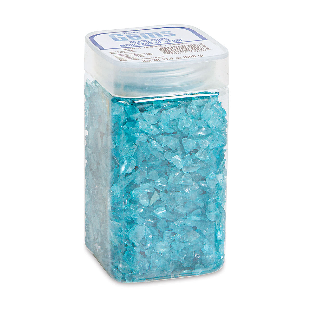 Darice Glass Chips - Turquoise, 500 g