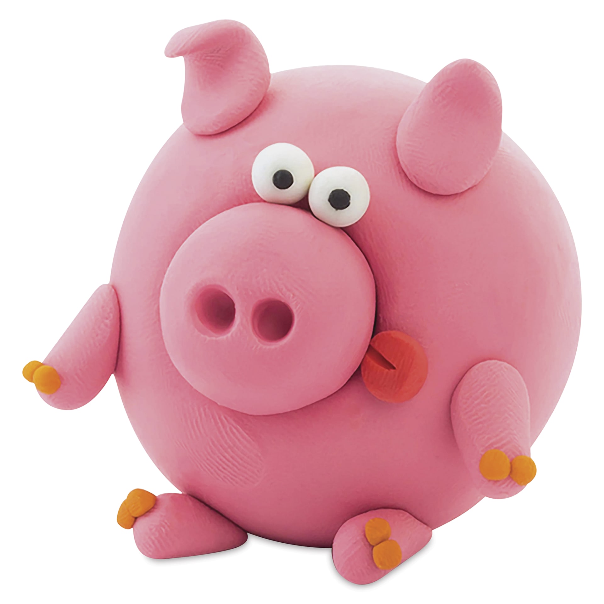 Fat Brain Toys Hey Clay Kit - Animals - finished pig example
