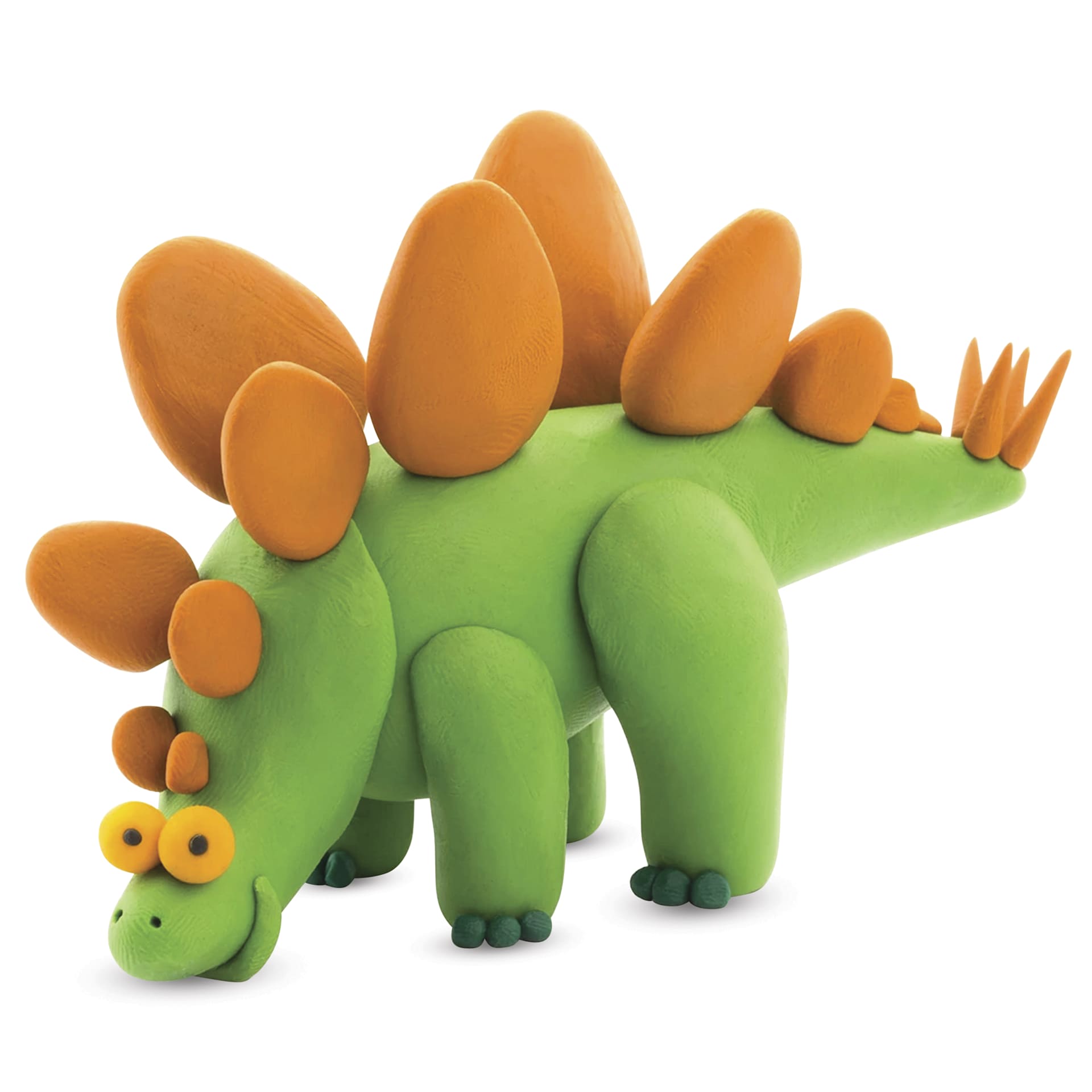Fat Brain Toys Hey Clay Kit - Dinosaurs - finished stegosaurus example
