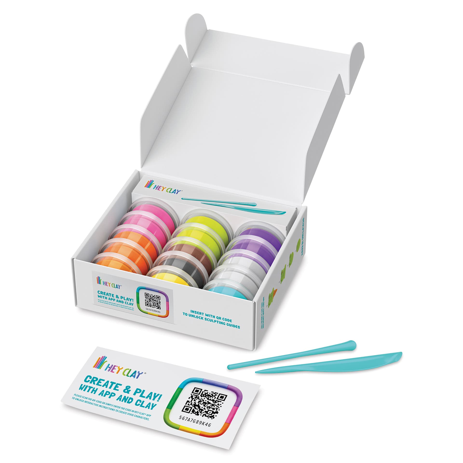 Fat Brain Toys Hey Clay Kit - Nice Ice Cream contents within packaging