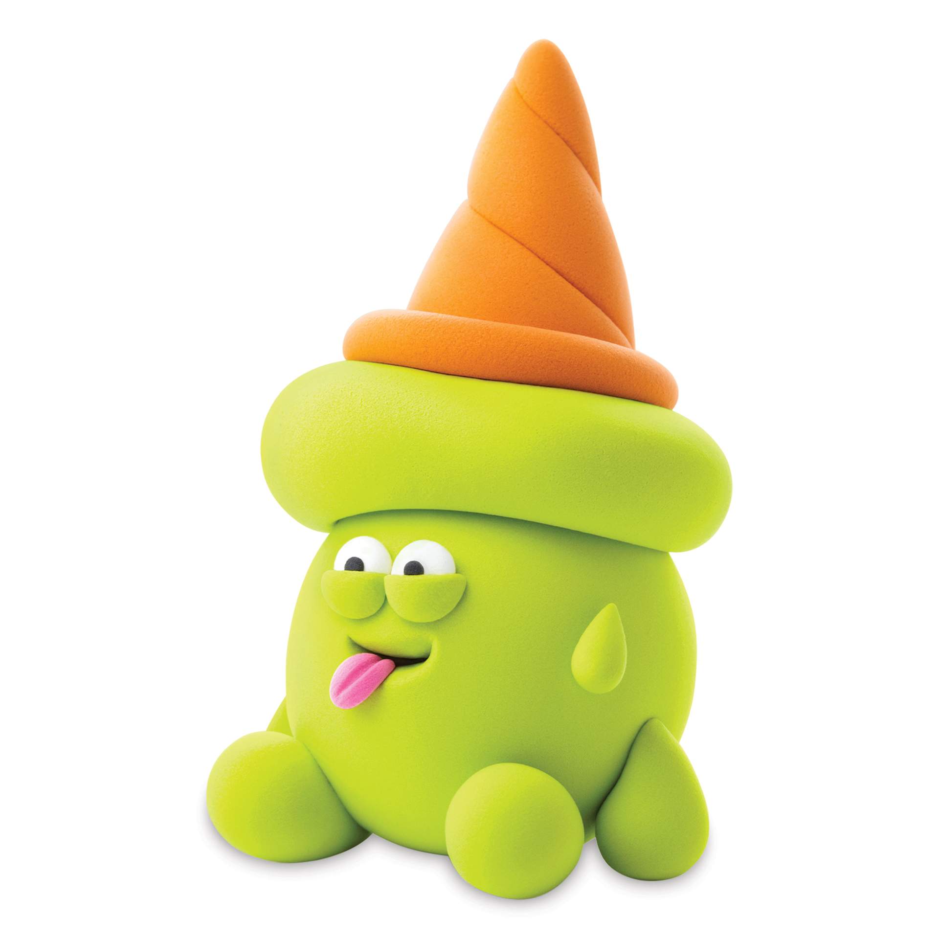 Fat Brain Toys Hey Clay Kit - Nice Ice Cream finished cone example project
