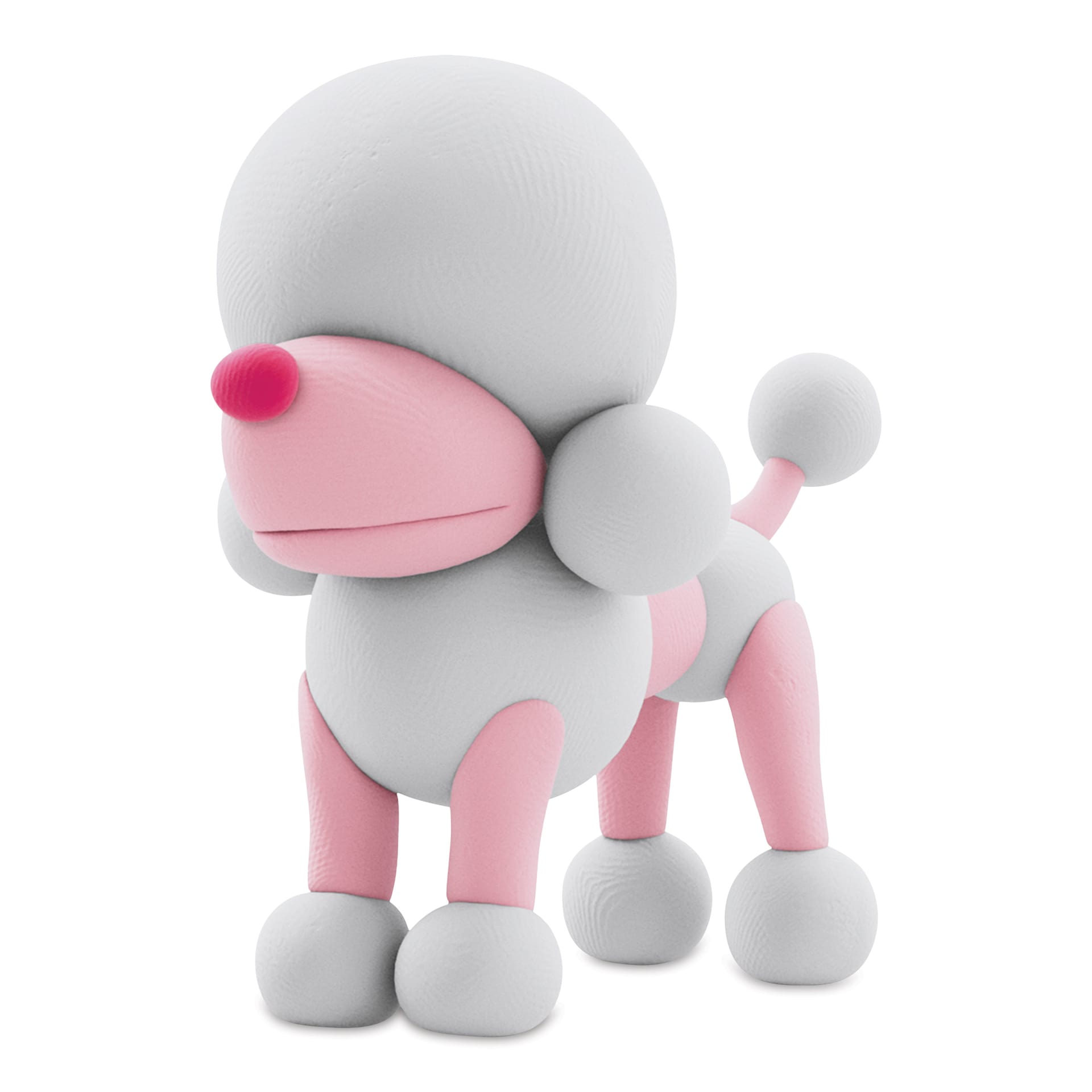 Fat Brain Toys Hey Clay Kit - Dog Buddies finished poodle project example