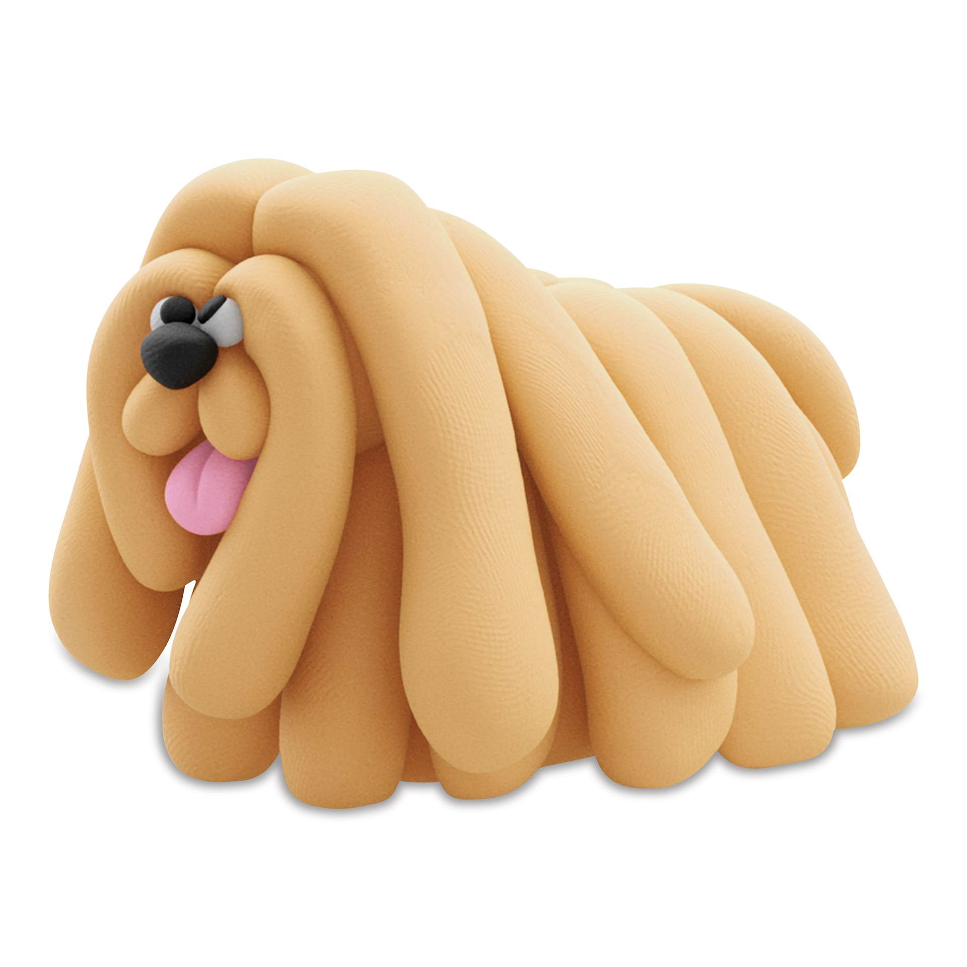 Fat Brain Toys Hey Clay Kit - Dog Buddies finished komondor project example