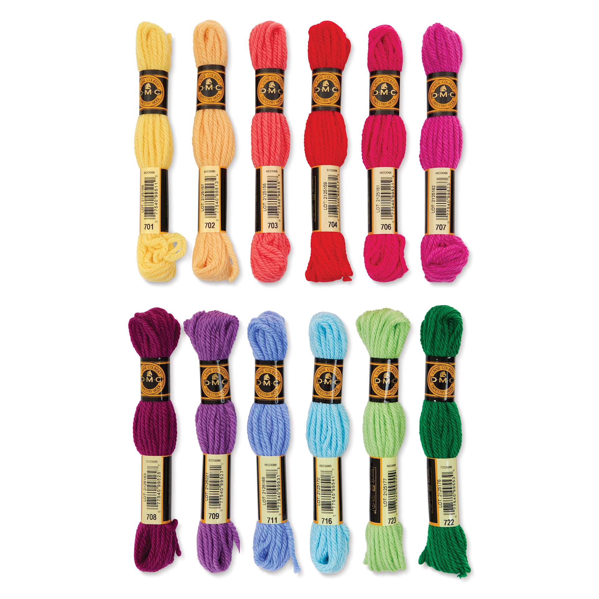 DMC Tapestry Wool - Tropical Collection, 8 m, Set of 12