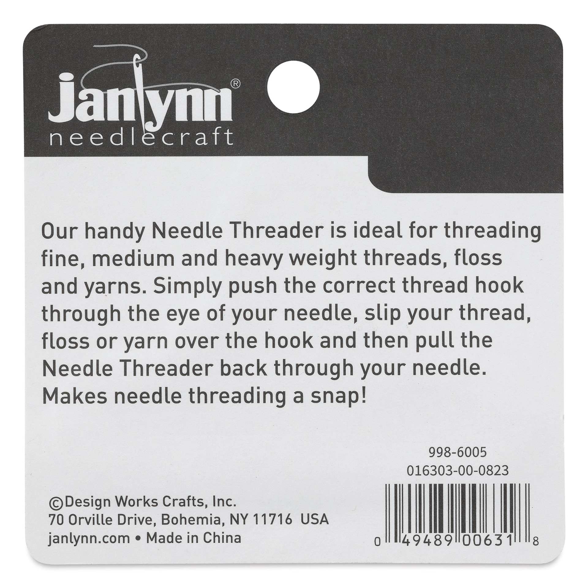 Janlynn Needle Threader back of packaging