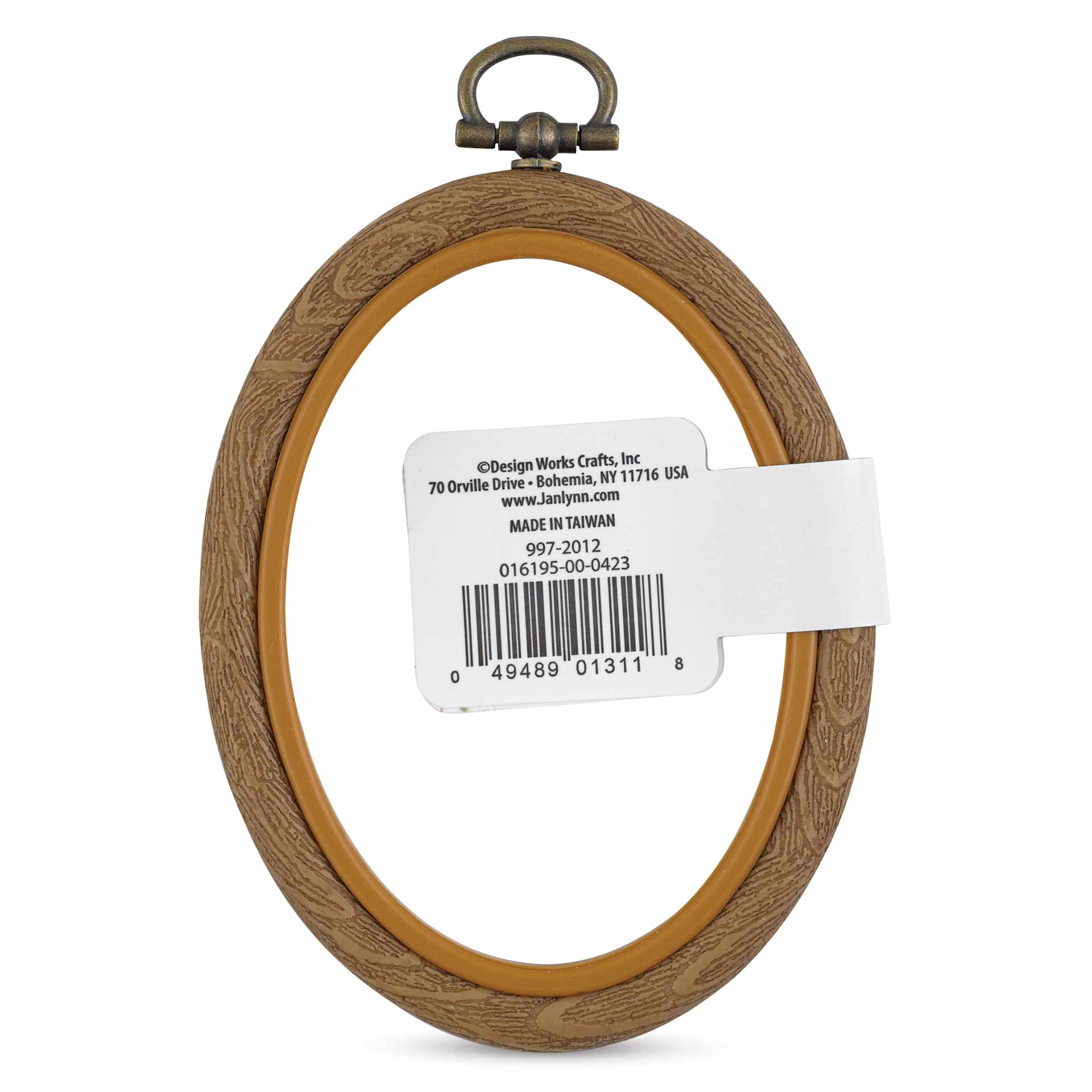 Janlynn Stitch & Frame Hoop - 2-1/2" x 3-1/2" back