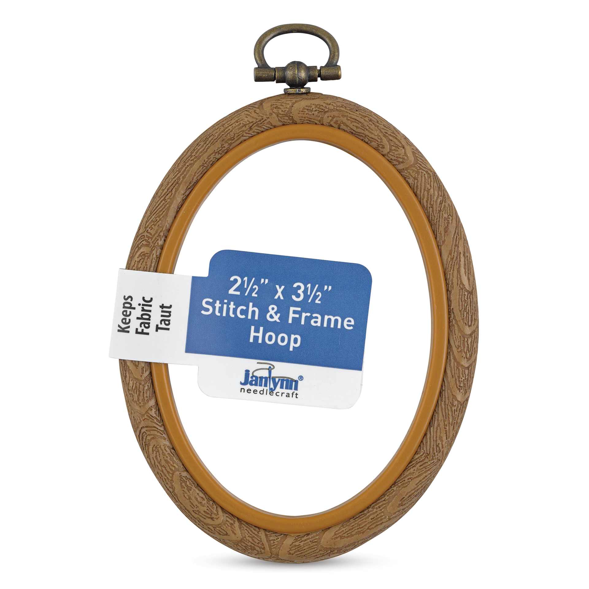 Janlynn Stitch & Frame Hoop - 2-1/2" x 3-1/2" front