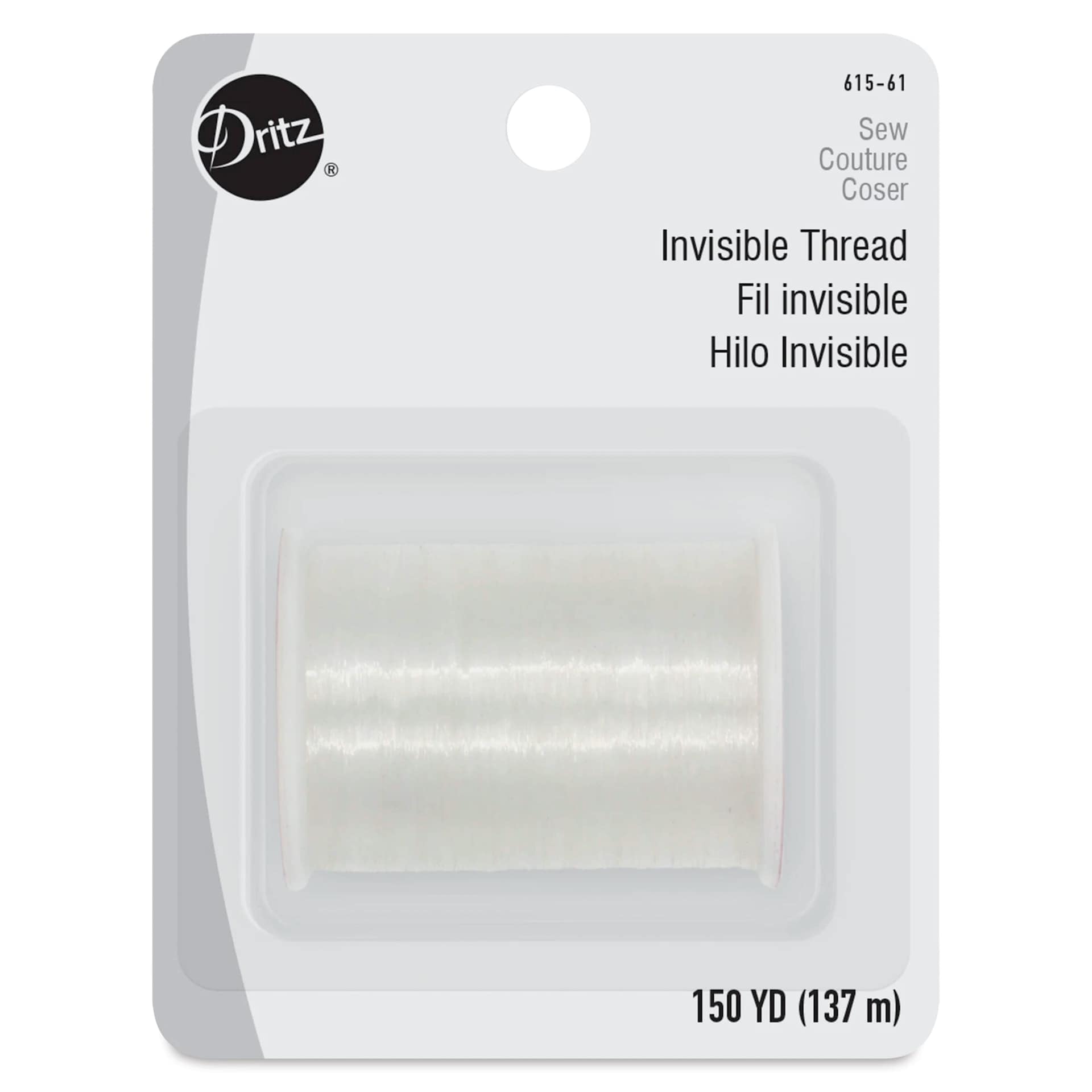 Dritz Invisible Thread - 150 yds - front of packaging