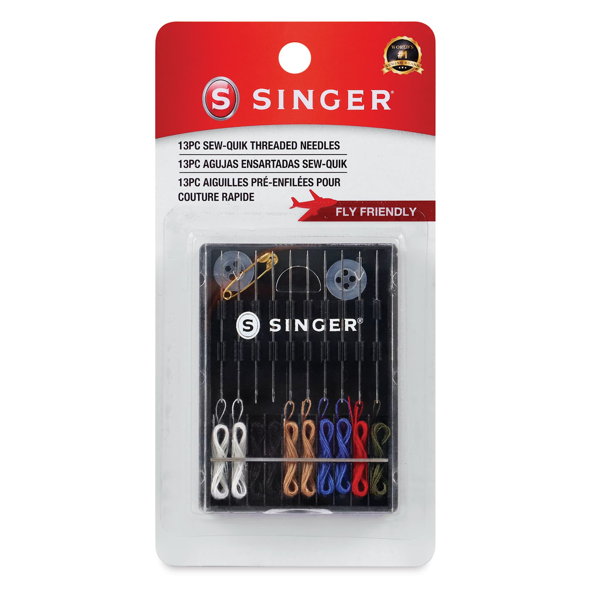 Singer Sew-Quik Threaded Needles - Set of 13 front of packaging
