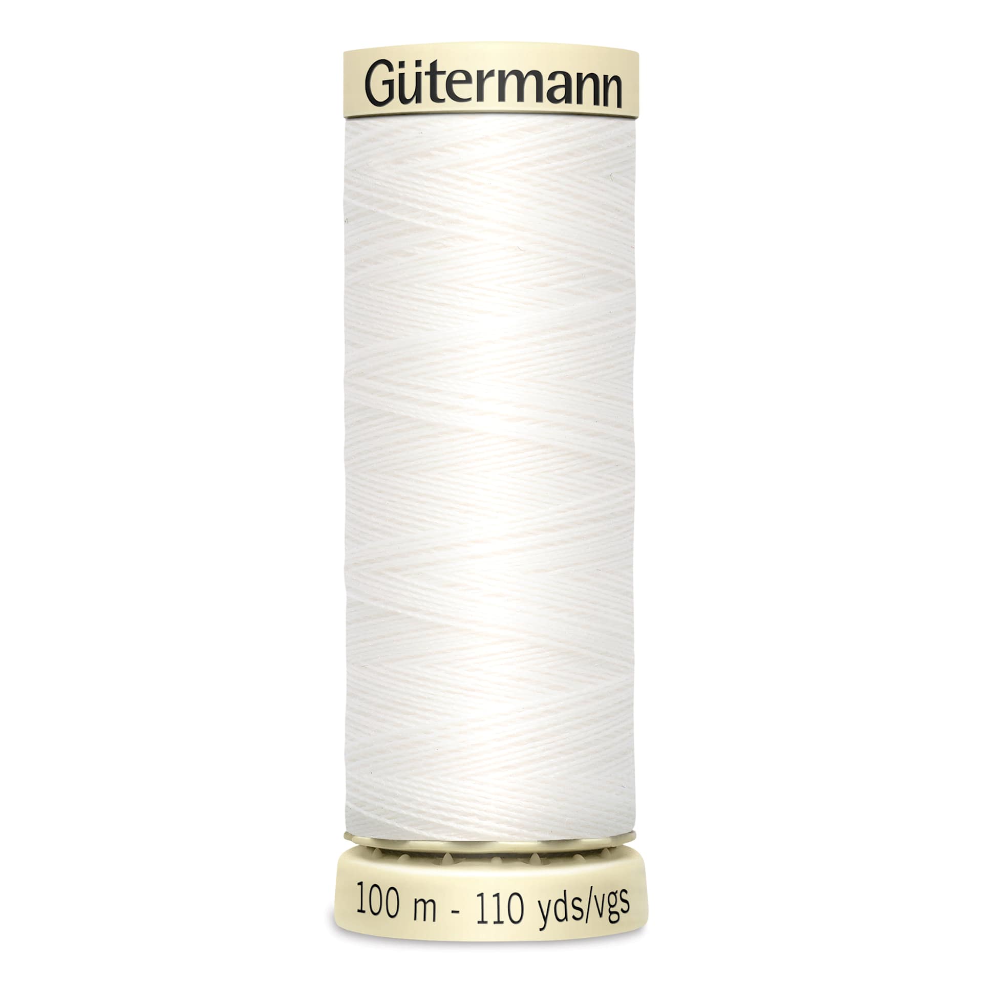Gutermann Sew-All Polyester Thread - Nu White, 110 yd Spool