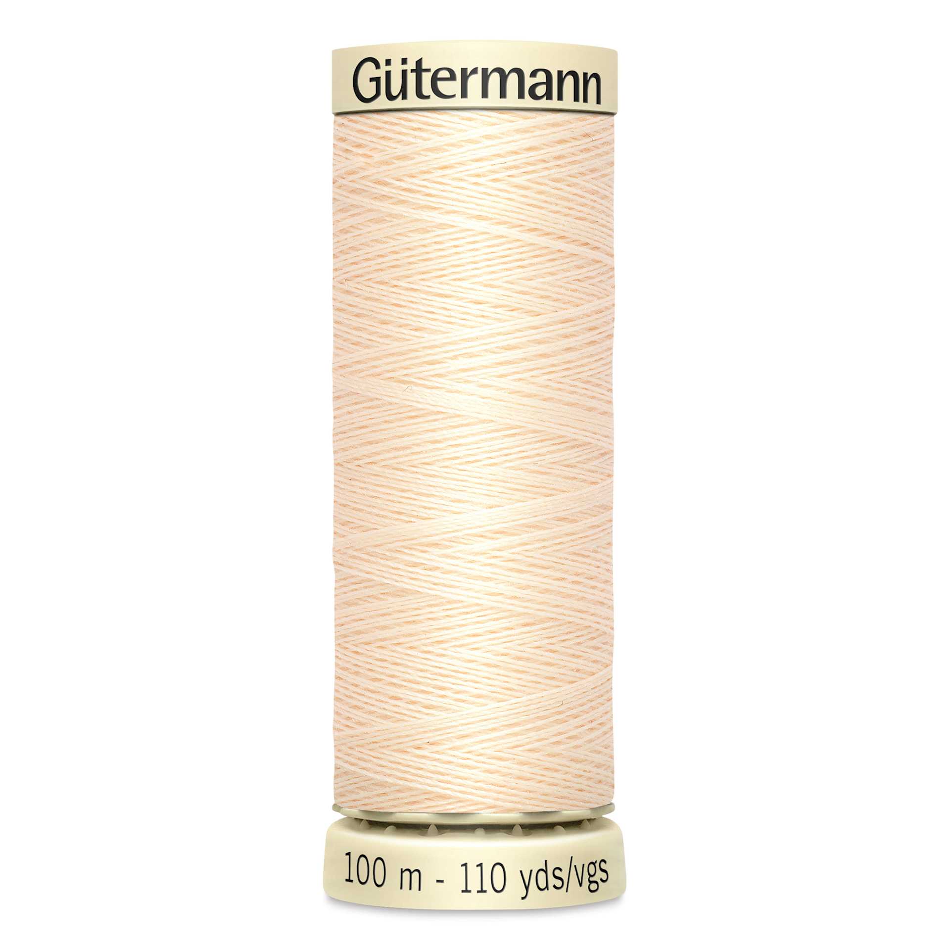 Gutermann Sew-All Polyester Thread - Ivory, 110 yd Spool