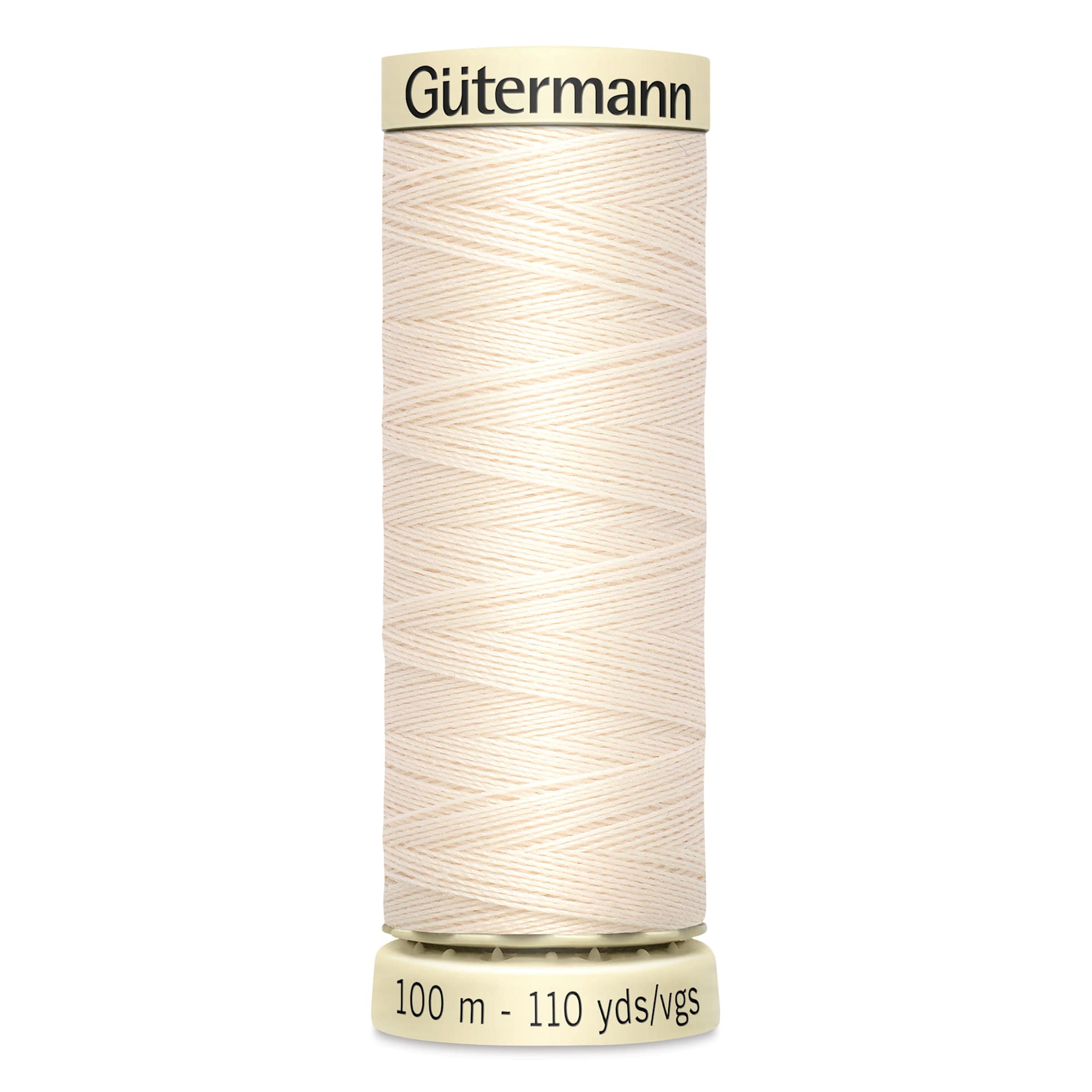 Gutermann Sew-All Polyester Thread - Eggshell, 110 yd Spool