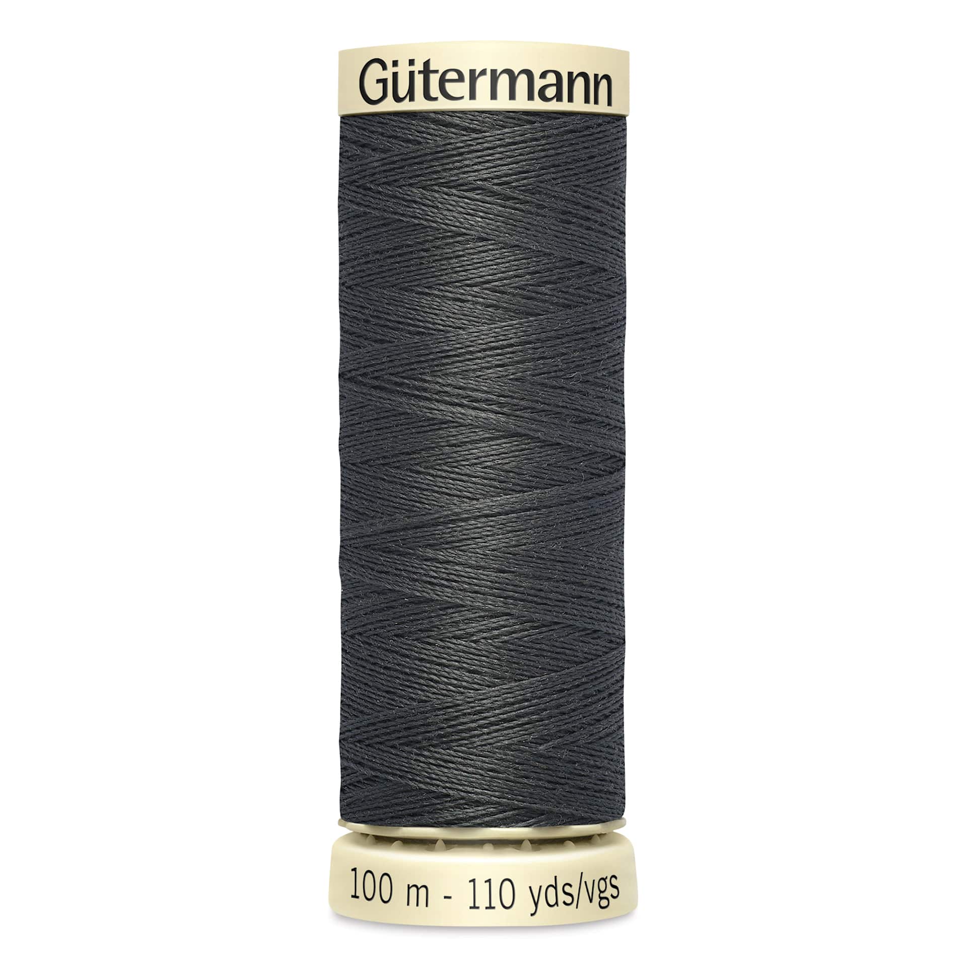 Gutermann Sew-All Polyester Thread - Charcoal, 110 yd Spool