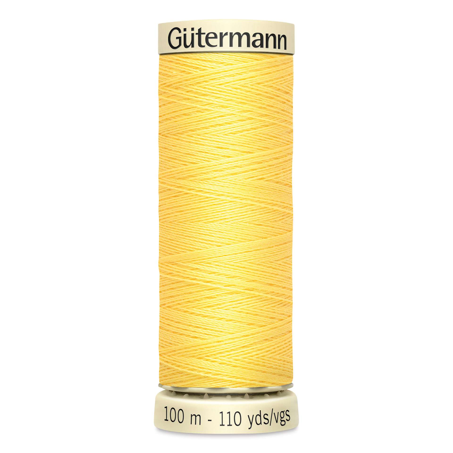 Gutermann Sew-All Polyester Thread - Lemon Peel, 110 yd Spool