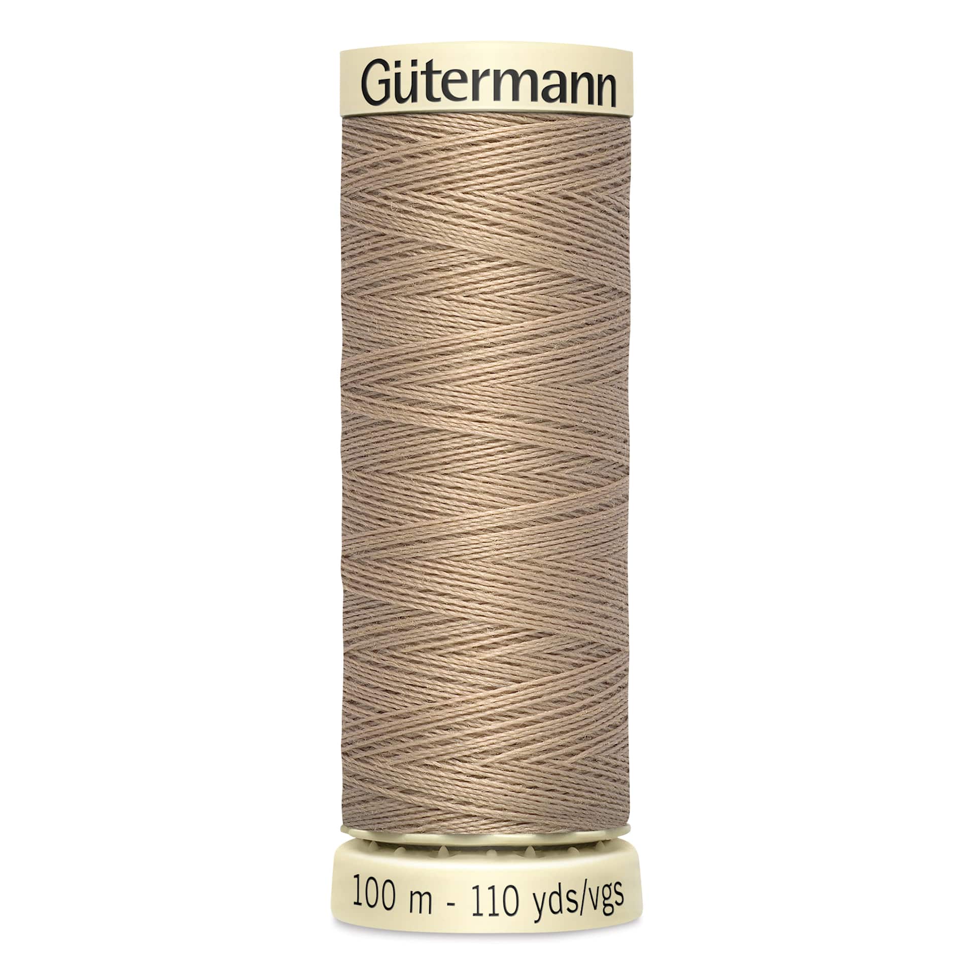 Gutermann Sew-All Polyester Thread - Putty, 110 yd Spool