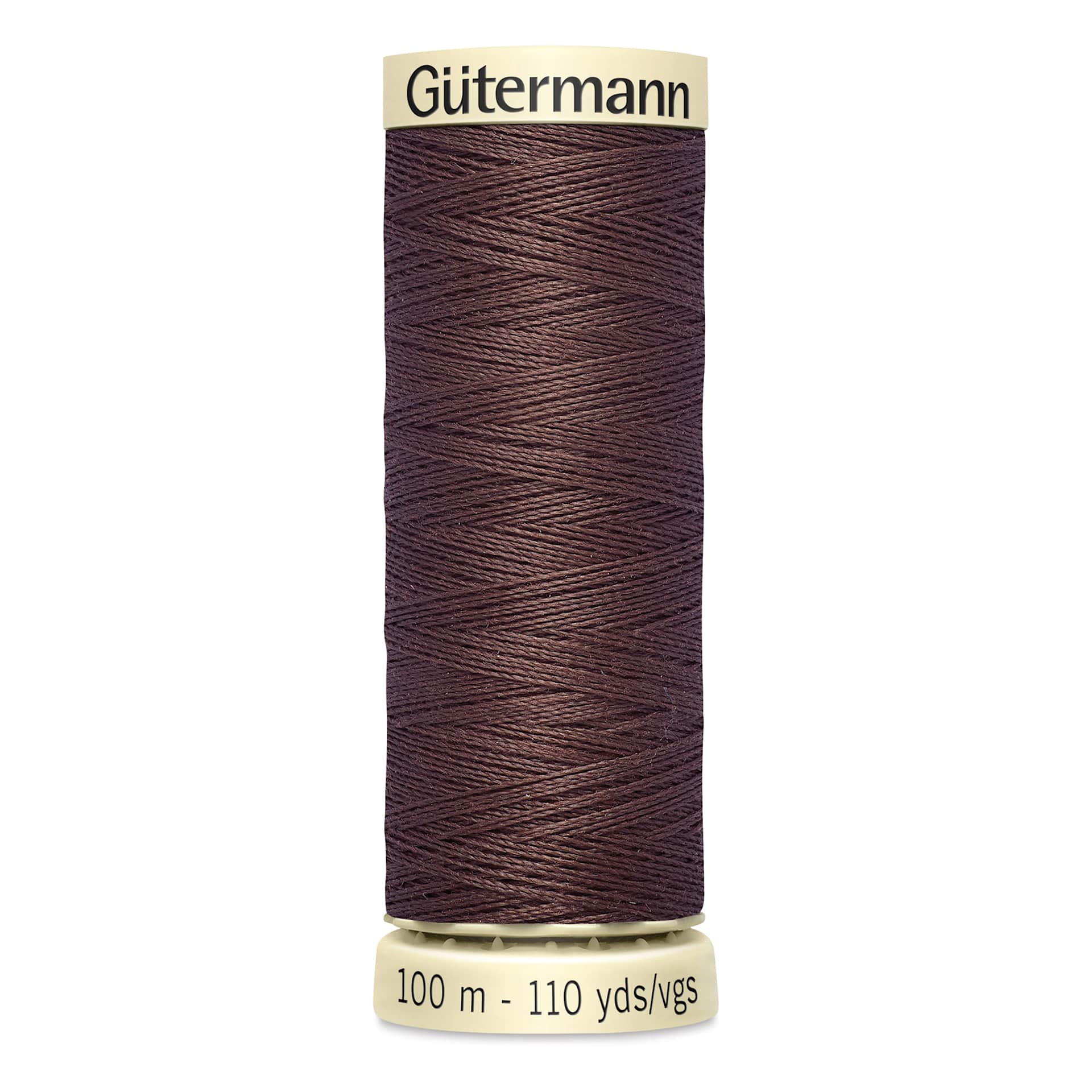 Gutermann Sew-All Polyester Thread - Saddle Brown, 110 yd Spool
