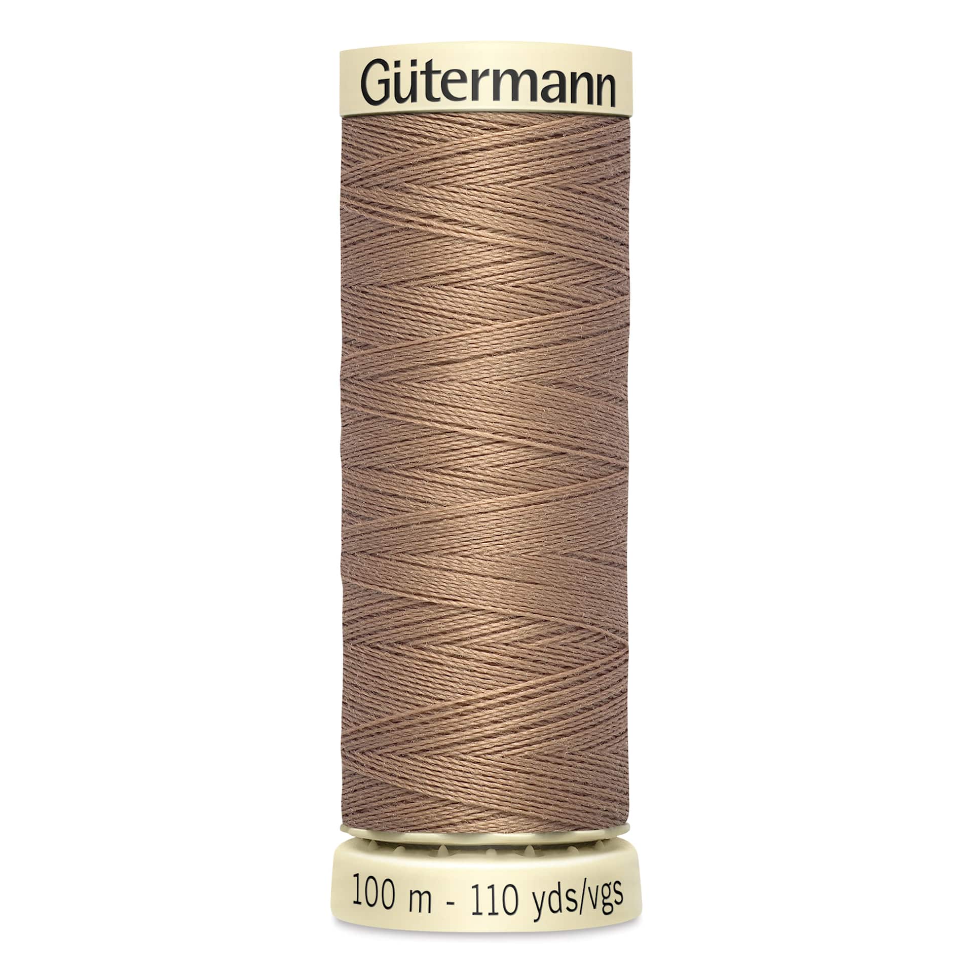 Gutermann Sew-All Polyester Thread - Tan, 110 yd Spool