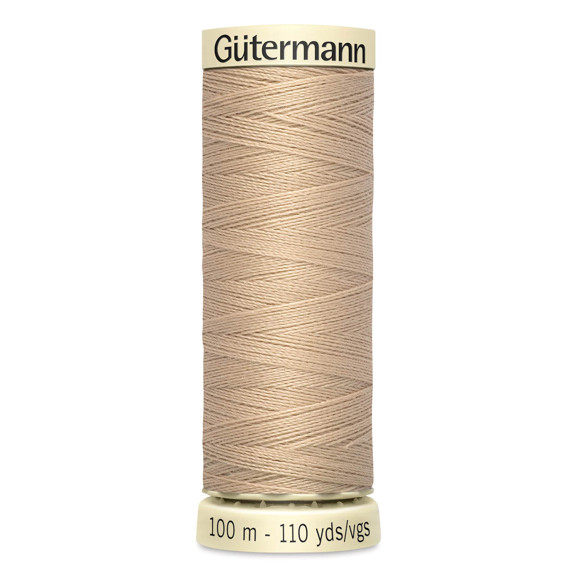 Gutermann Sew-All Polyester Thread - Ecru, 110 yd Spool