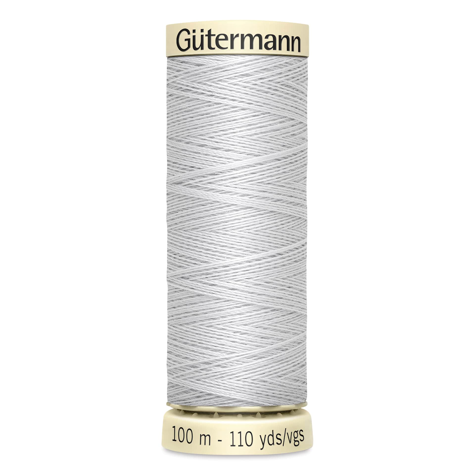 Gutermann Sew-All Polyester Thread - Silver, 110 yd Spool