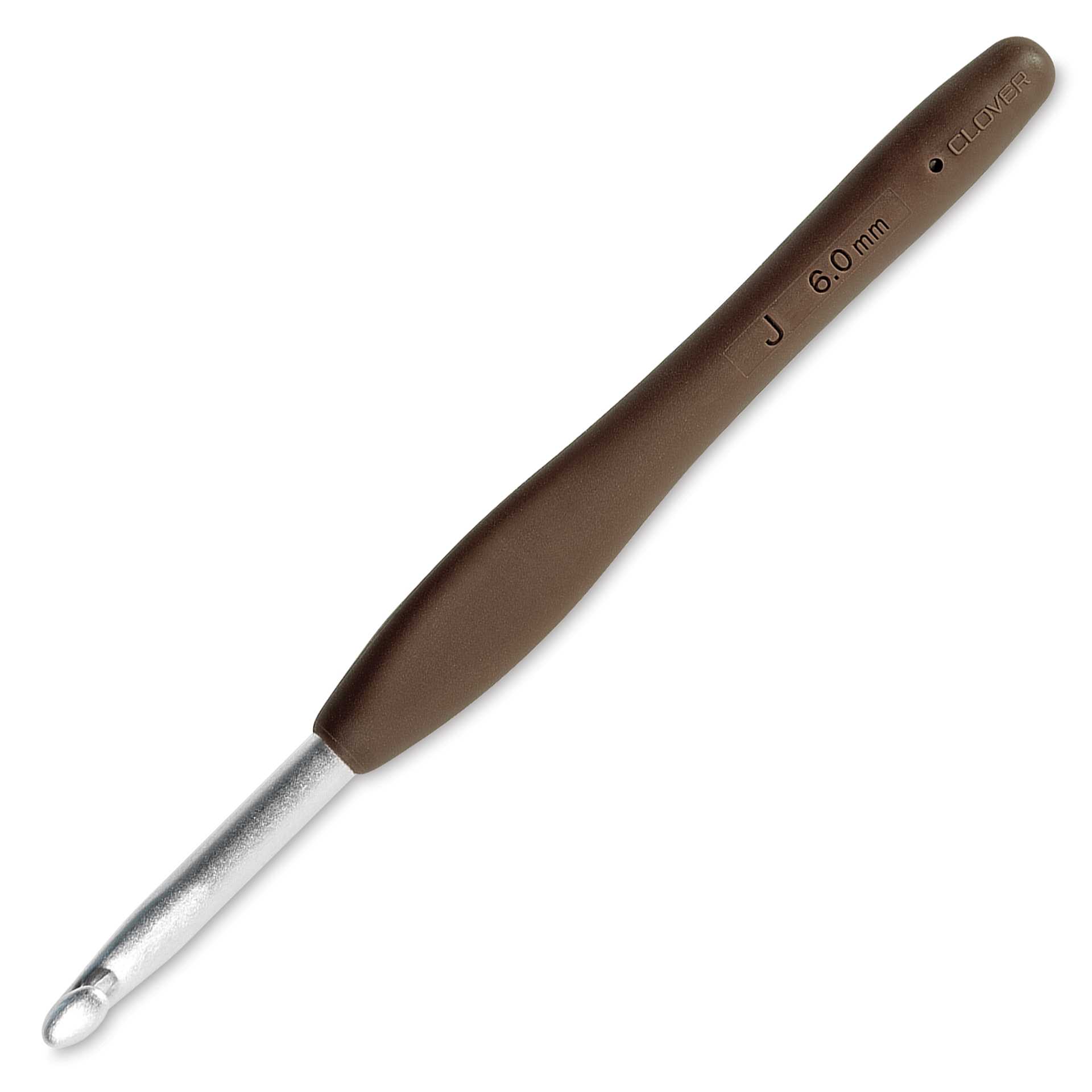 Clover Amour Aluminum Crochet Hook - J, 6 mm