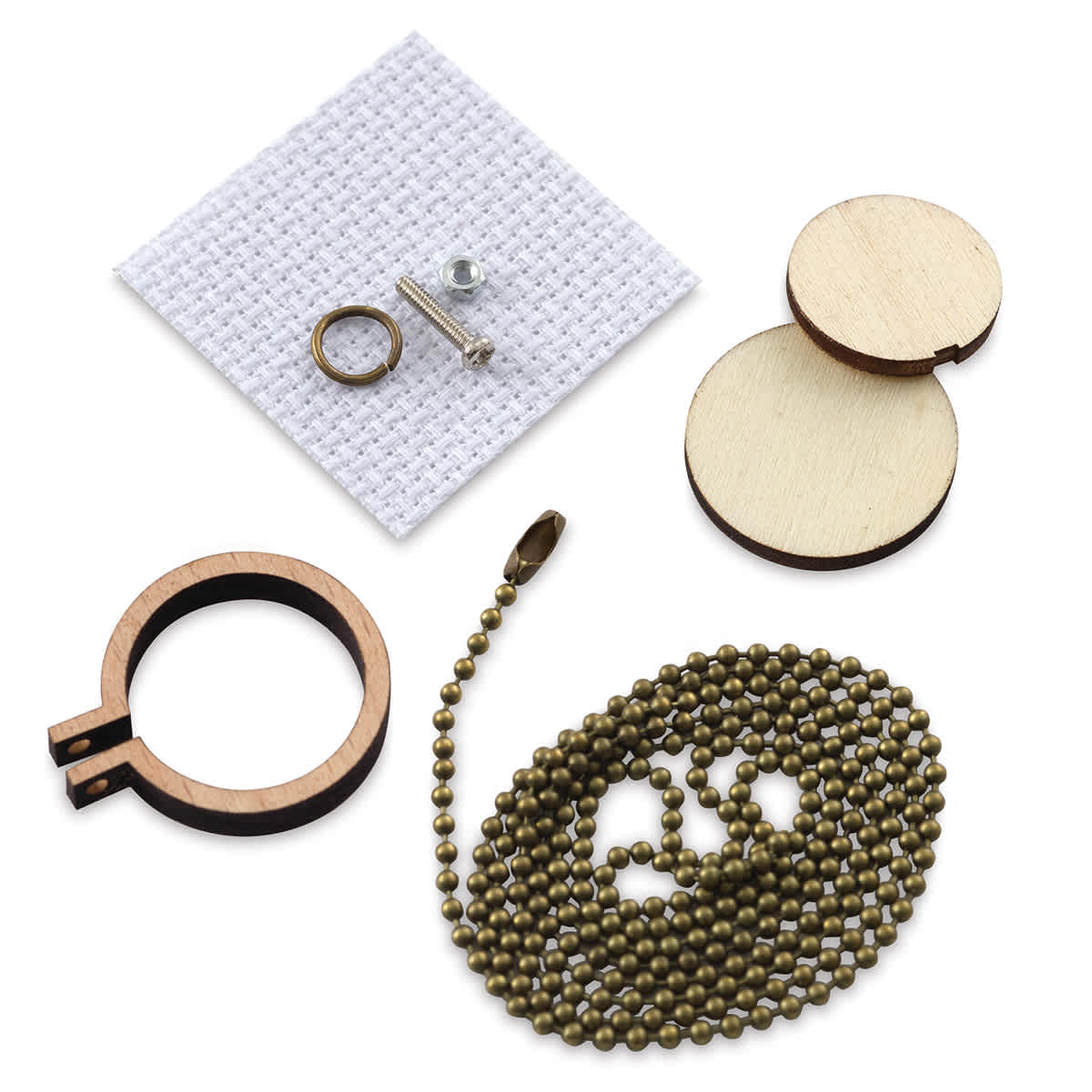 Cross Stitch Style Mini Embroidery Hoops