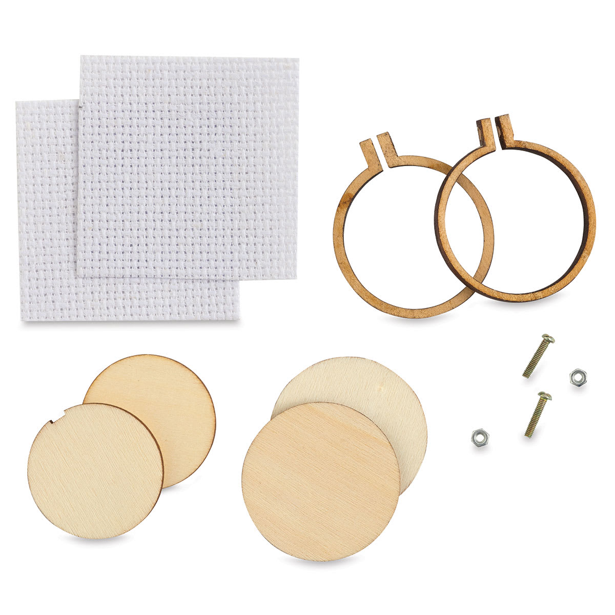 Cross Stitch Style Mini Embroidery Hoops