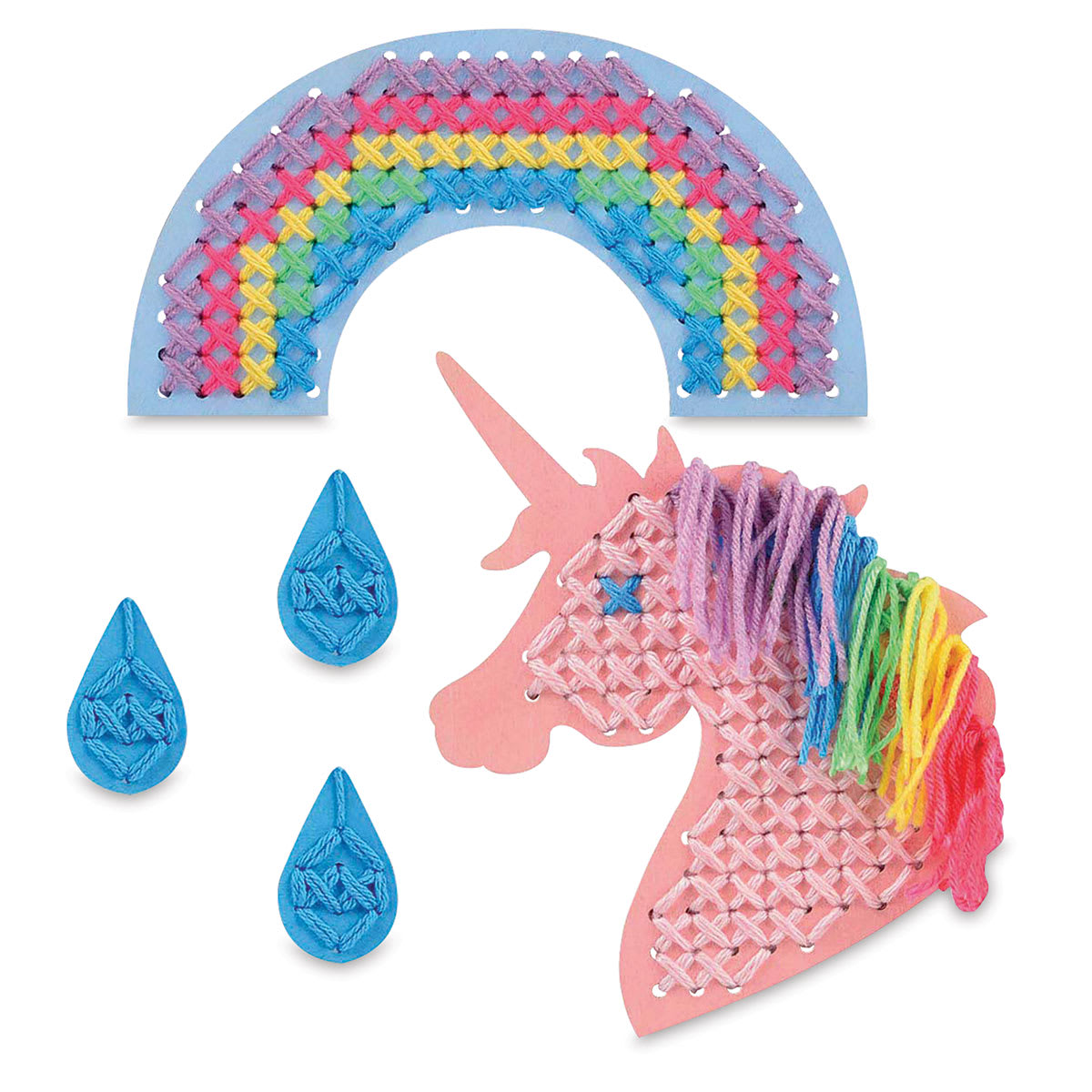 Cross Stitch Style Big Stitch DIY Wall Art Sets