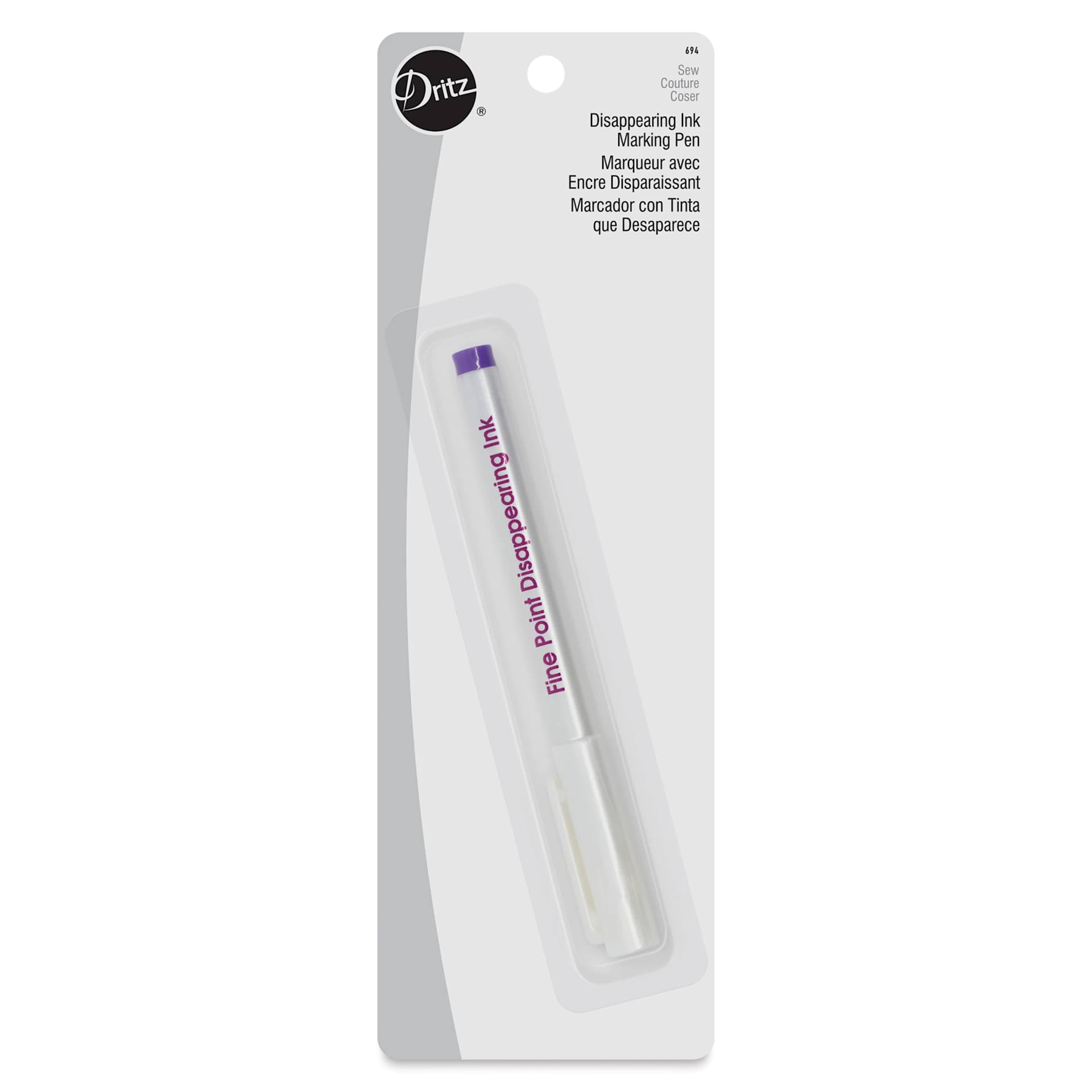Dritz Disappearing Ink Marking Pen - front of packaging