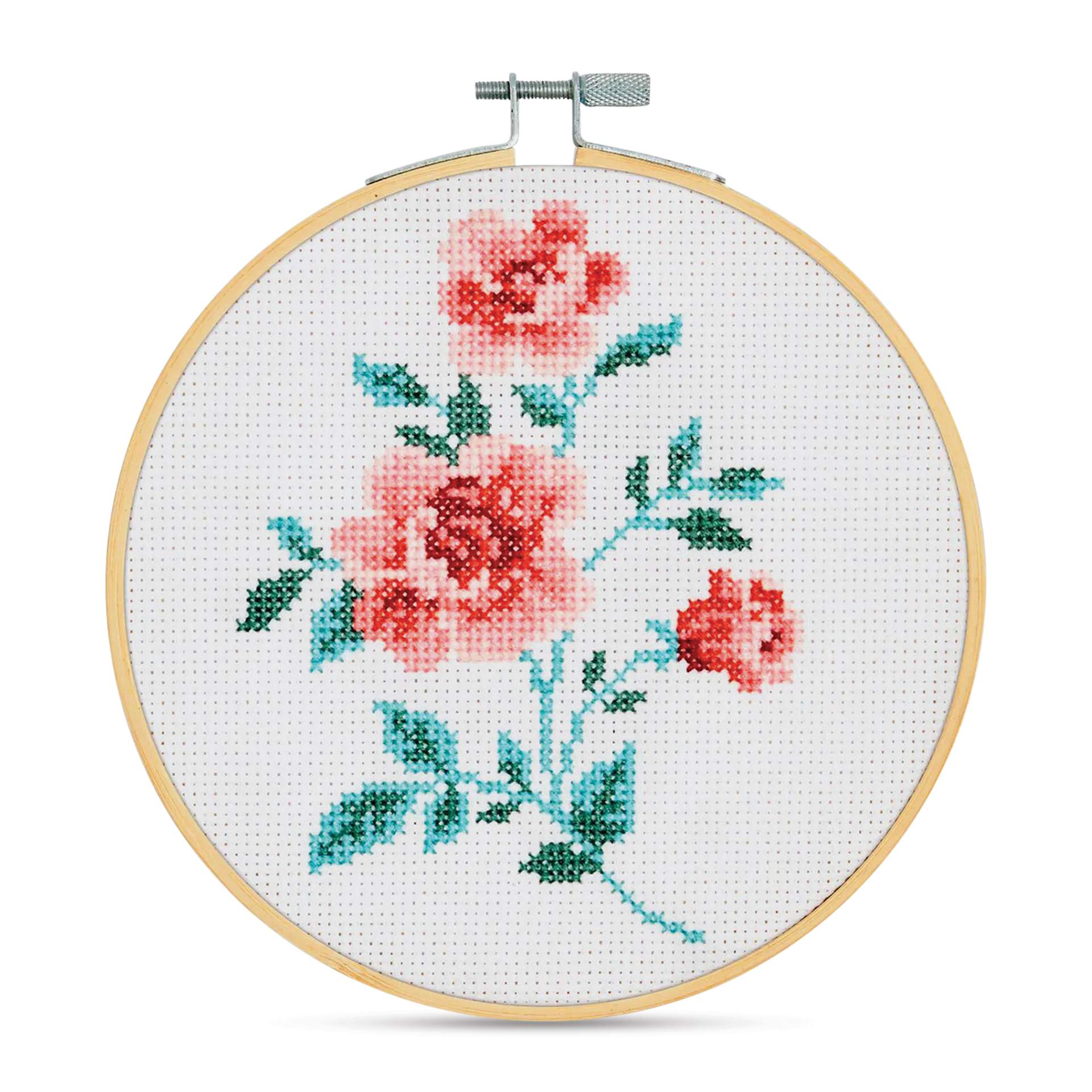 DMC Stitch Kit - Rose, finished