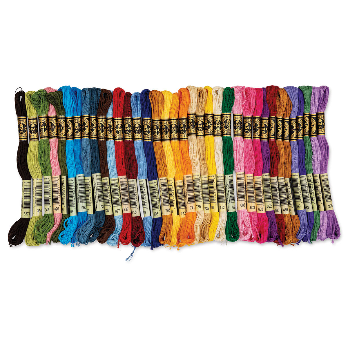 DMC Cotton Embroidery Floss - Popular, Set of 36 (Out of packaging)