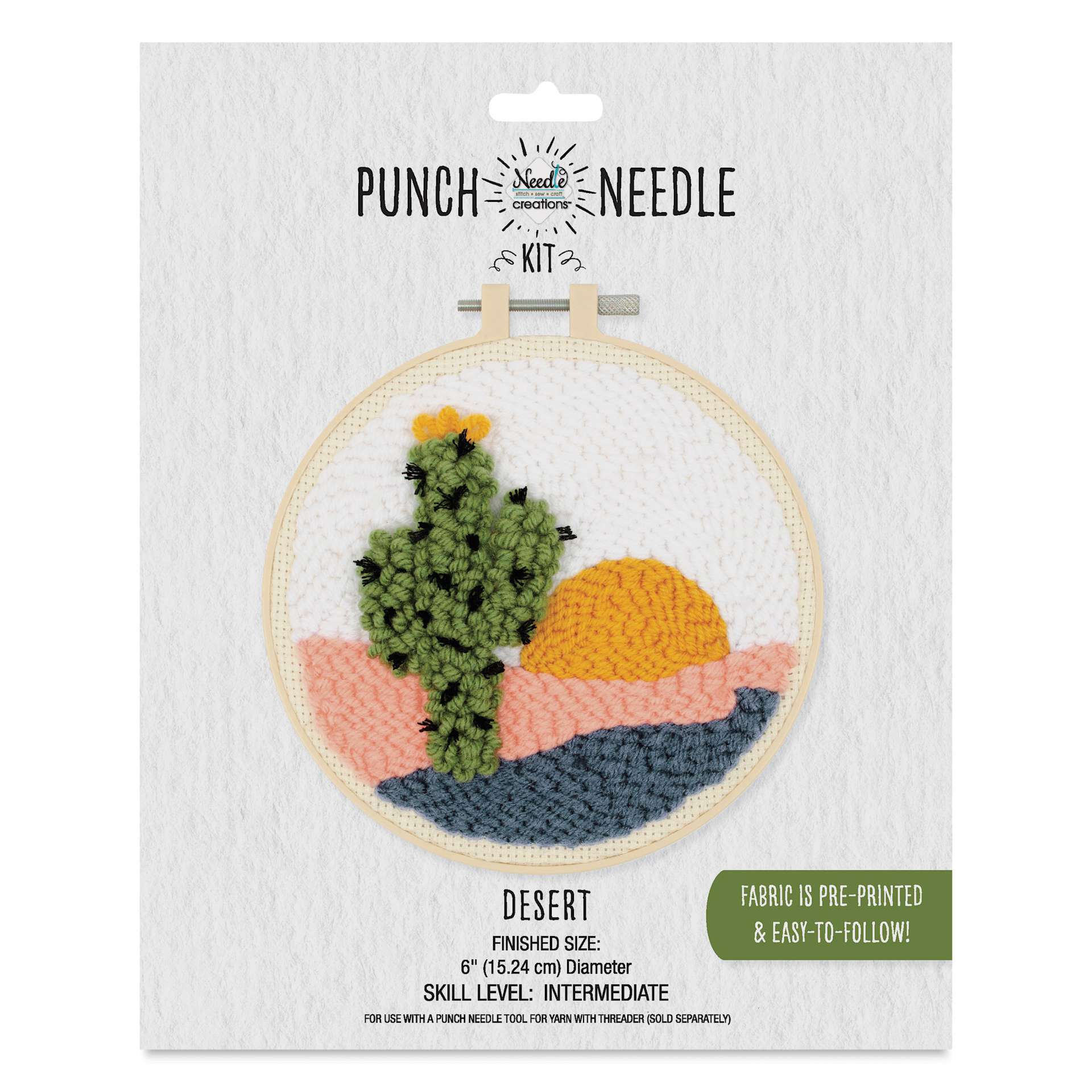 Needle Creations Needle Punch Kit - Desert, 6", packaging