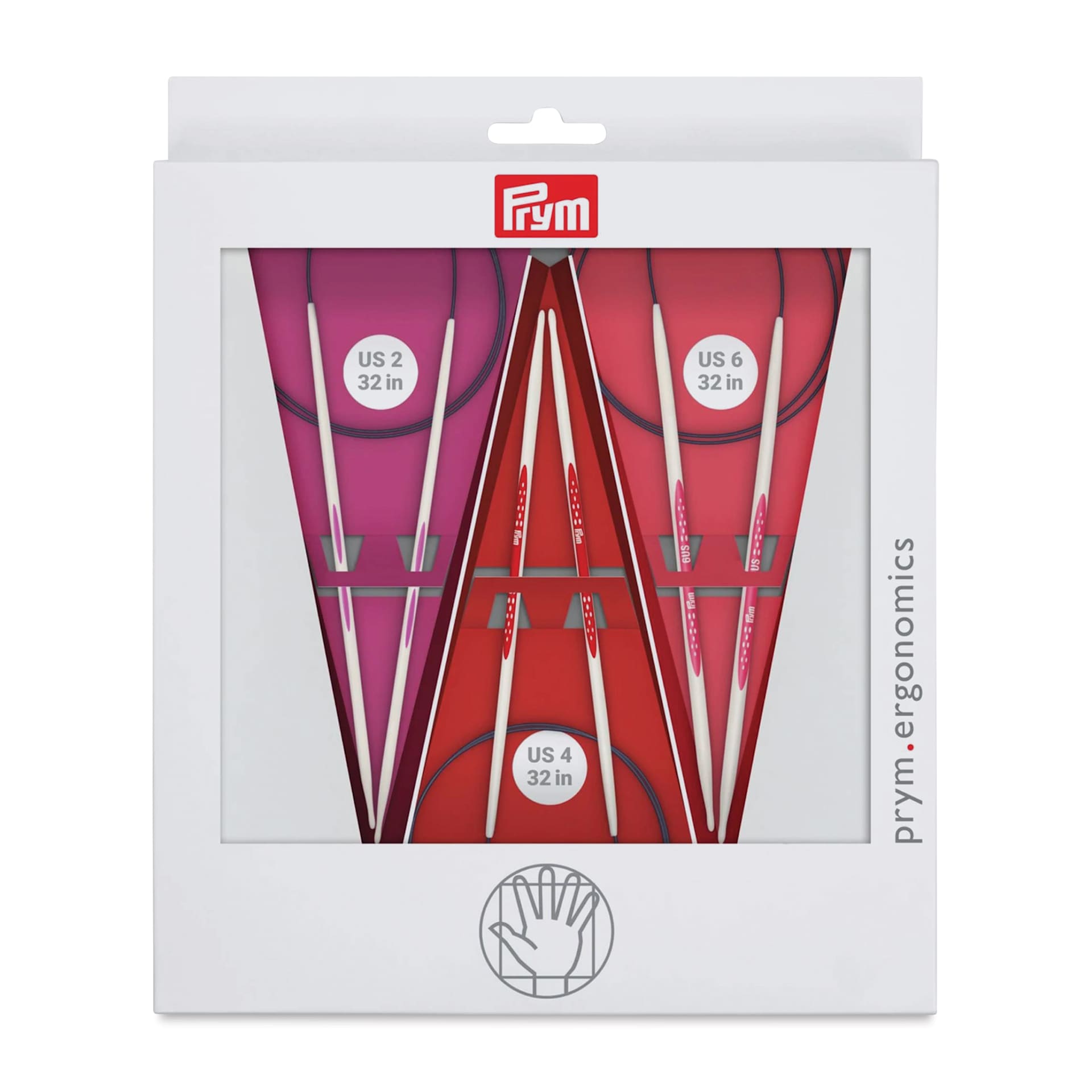 Prym Ergonomics Circular Knitting Needle Set (Front of packaging)
