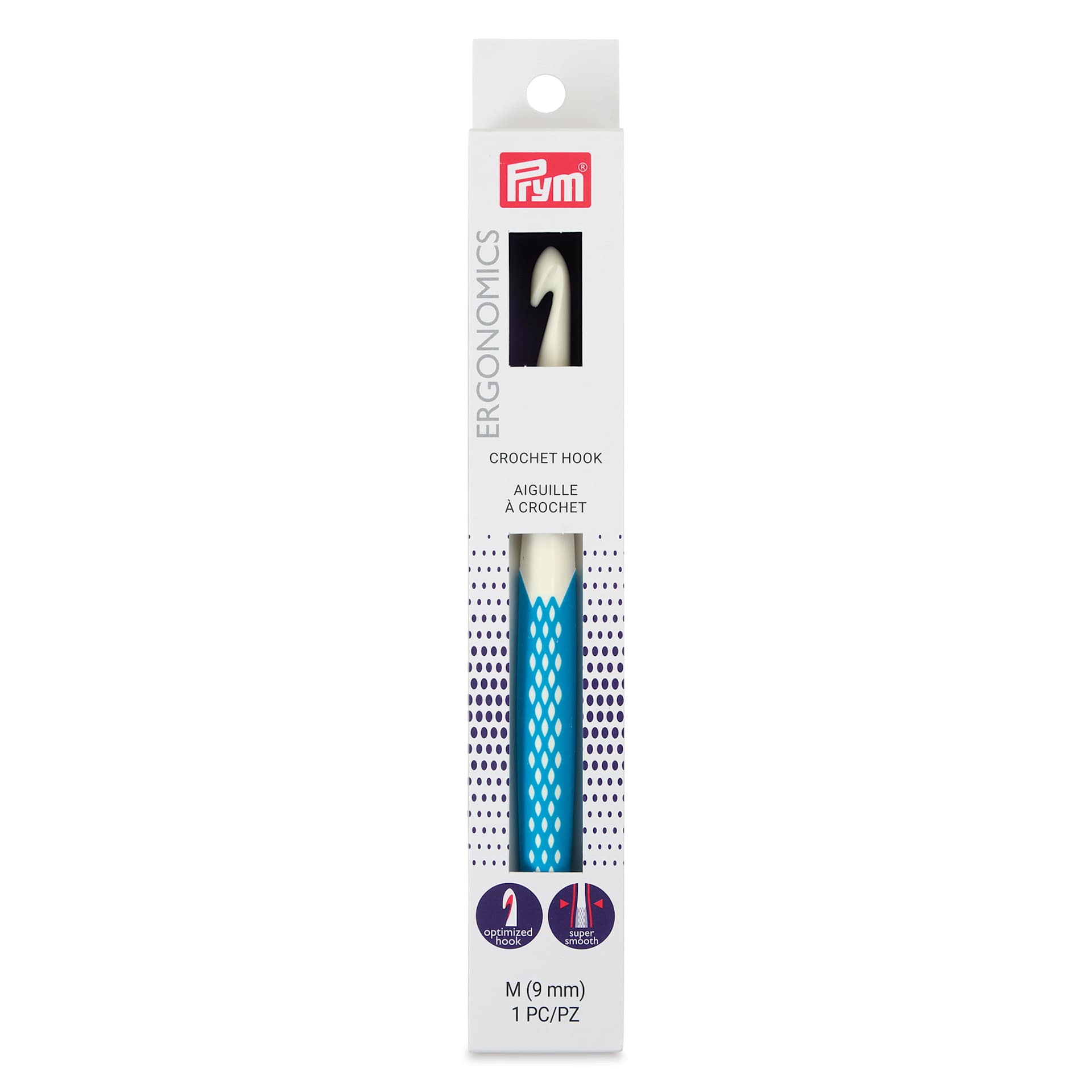 Prym Ergonomics Crochet Hook - M, front of the packaging