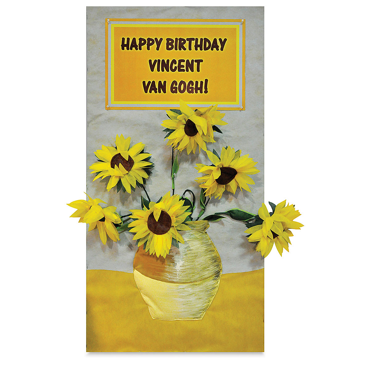 Smart-Fab Art and Decoration Fabric - 3D Birthday Card showing flowers made with fabric