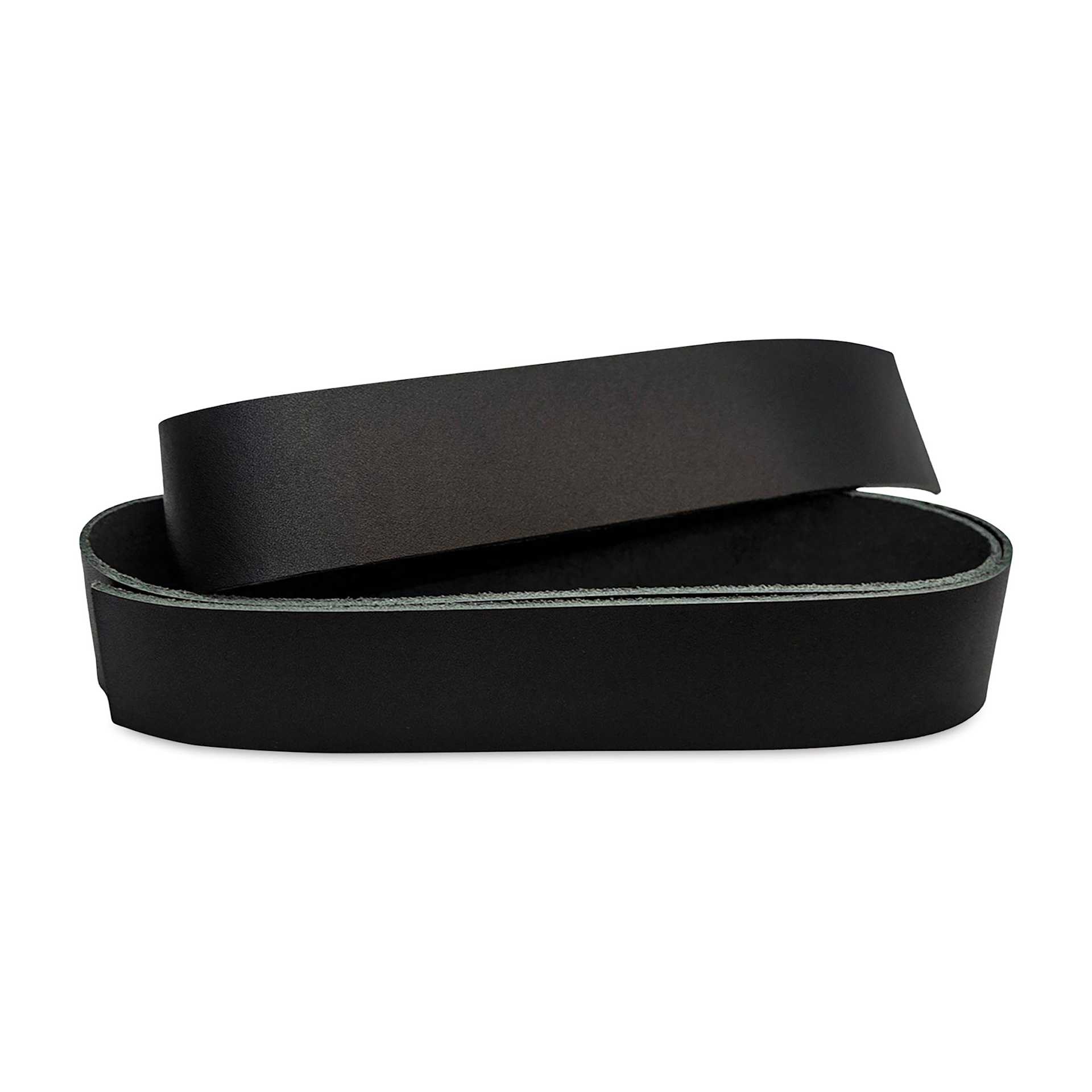 Realeather Leather Strap - Black, 1-1/2" x 50"
