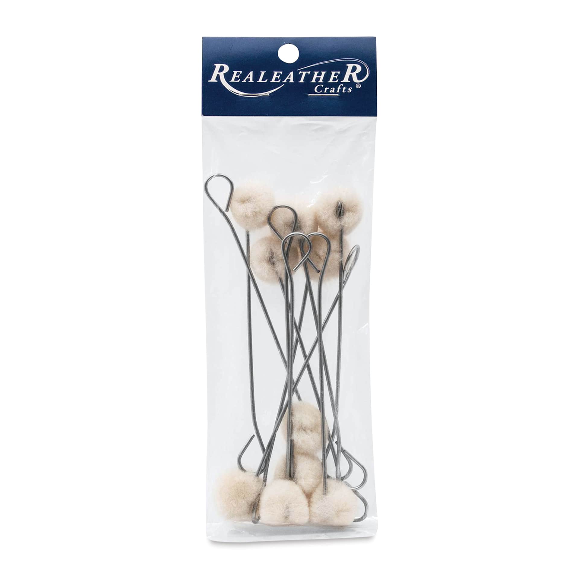 Realeather Wool Daubers - Pkg of 10, front of the packaging