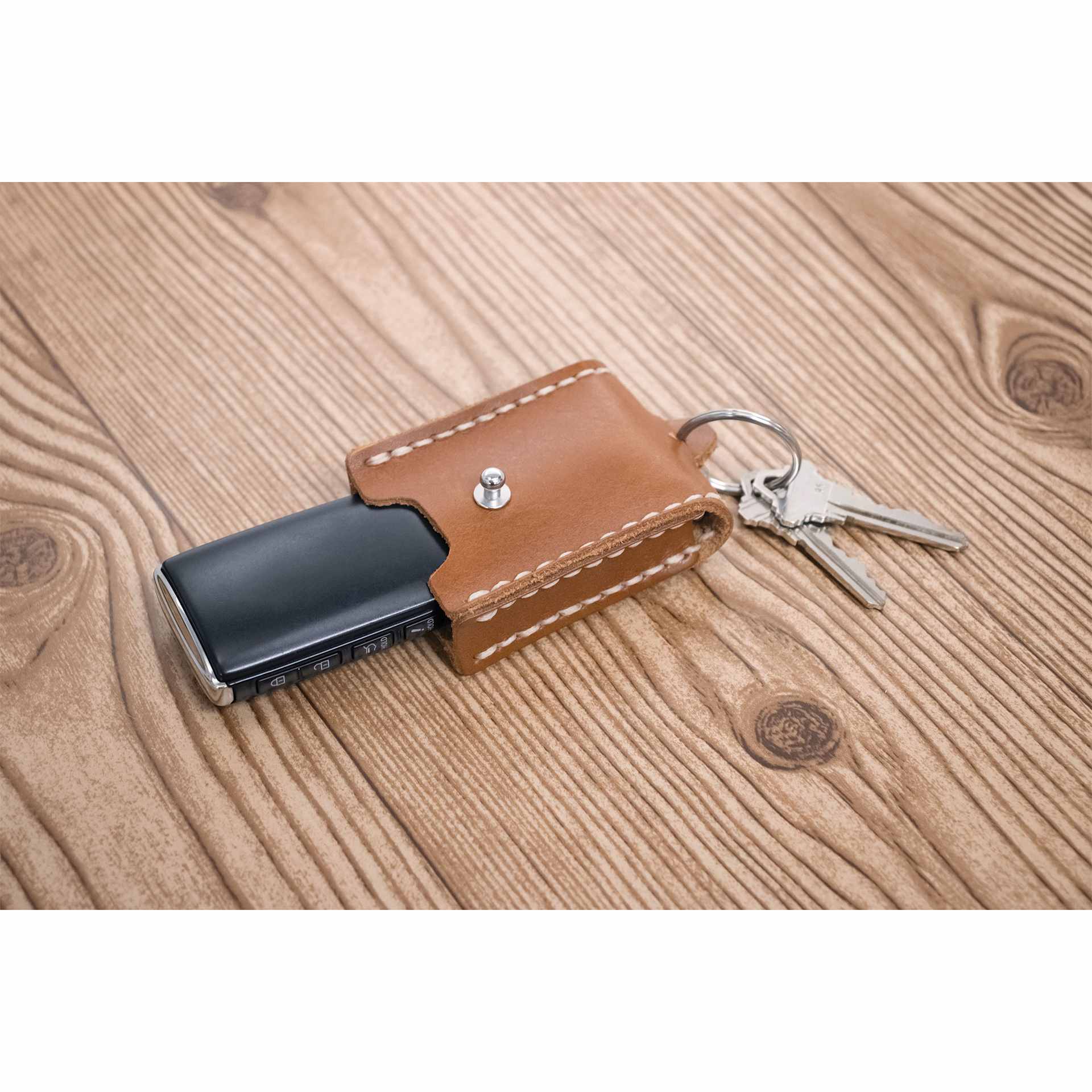 Realeather Keyless Key Fob Kit - finished key fob